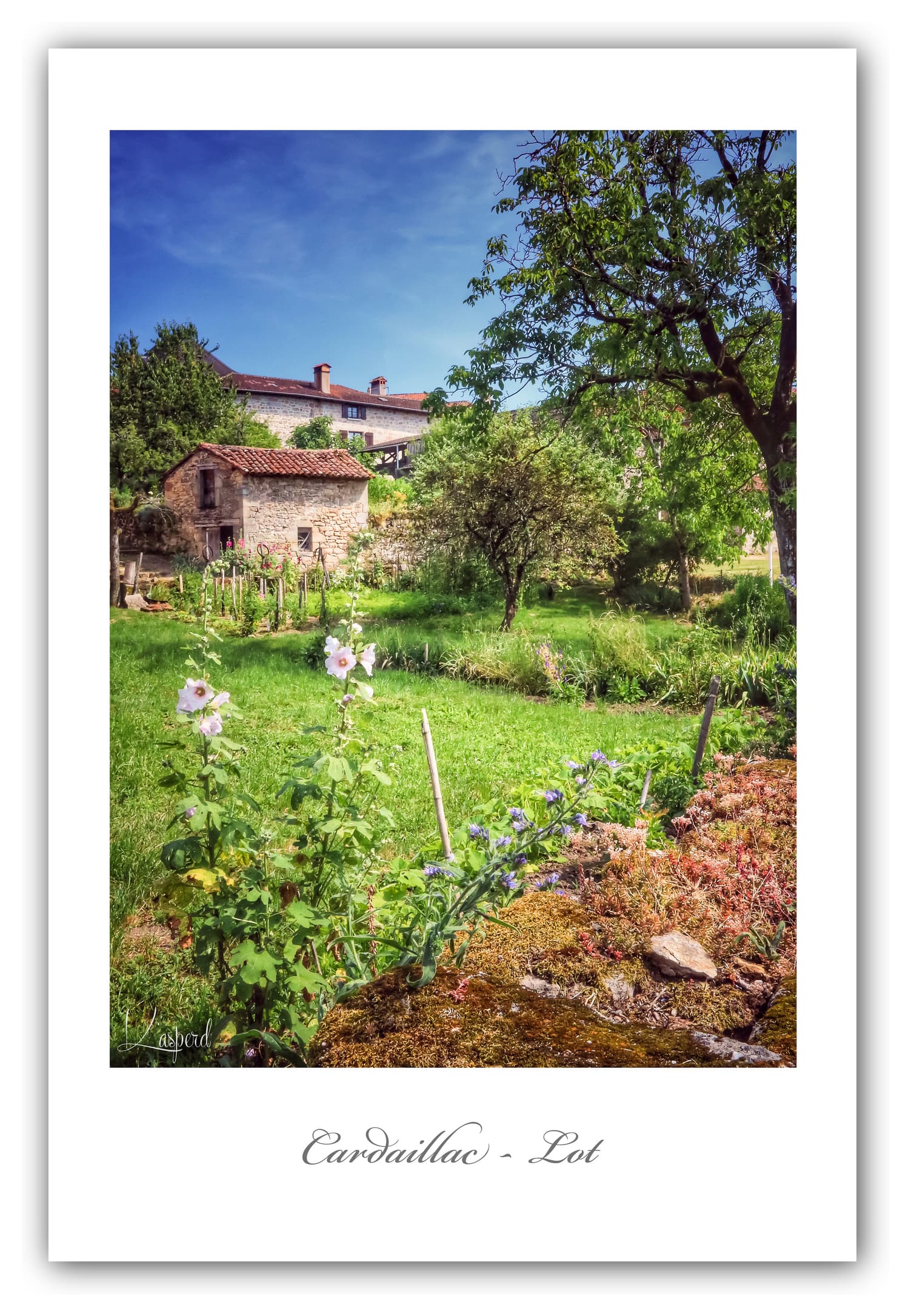 Poster Cardaillac - Lot (France). Affiches Formats 30x40 cm, 40x60 cm ou 50x70 cm. Impression sur Papier Photo. Décoration murale. Paysage. Architecture. Nature.