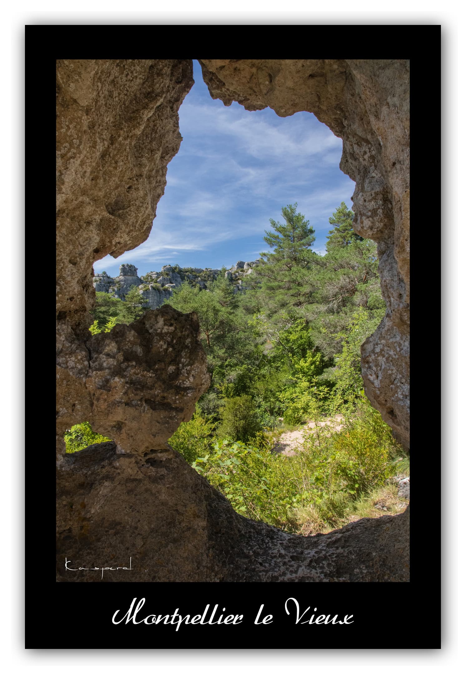 Poster Chaos de Montpellier-le-Vieux - Aveyron (France). Affiches Formats 30x40 cm, 40x60 cm ou 50x70 cm. Impression sur Papier Photo. Décoration murale. Paysage. Nature. Panorama.