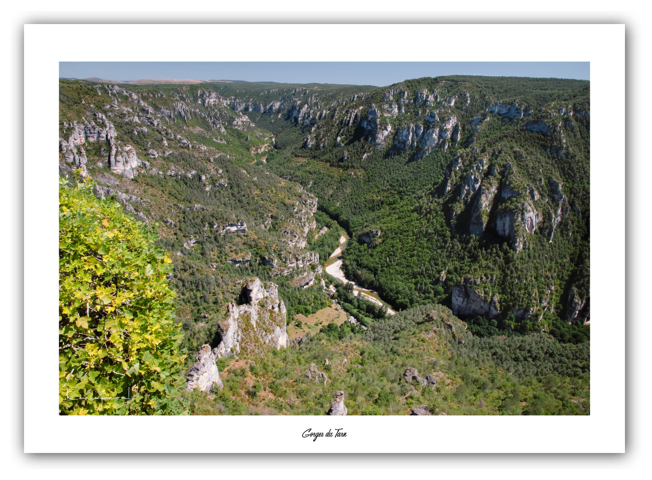 Poster Le Point Sublime - Tarn (France). Affiches Formats 30x40 cm, 40x60 cm ou 50x70 cm. Impression sur Papier Photo. Décoration murale. Paysage.