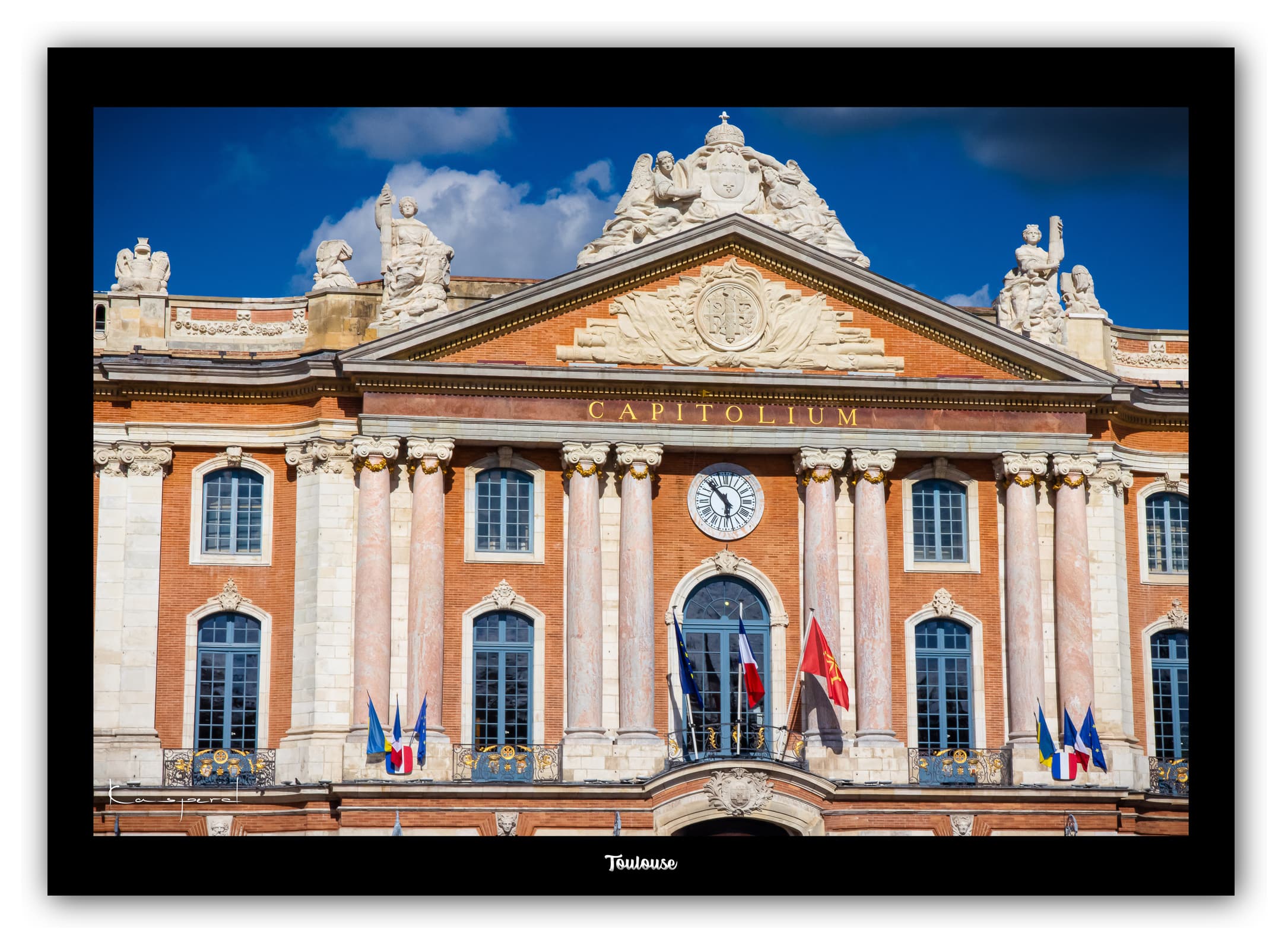 Générique Poster Toulouse (Haute Garonne - France). Affiches Formats 30x40cm, 40x60 cm ou 50x70 cm. Impression sur Papier Photo. Décoration murale. Architecture. Monument.