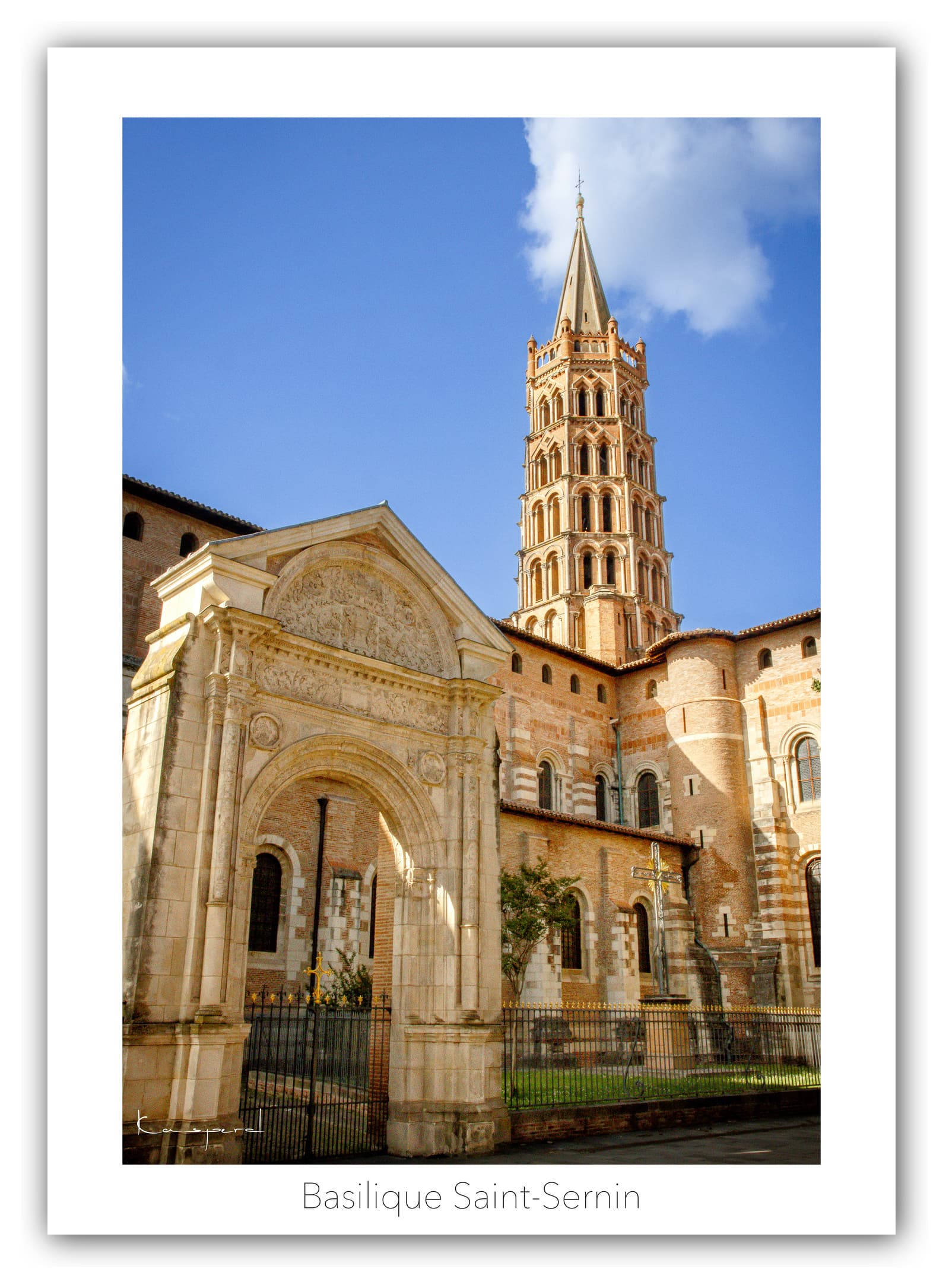 Générique Poster Toulouse (Haute Garonne - France). Affiches Formats 30x40cm, 40x60 cm ou 50x70 cm. Impression sur Papier Photo. Décoration murale. Architecture. Monument.
