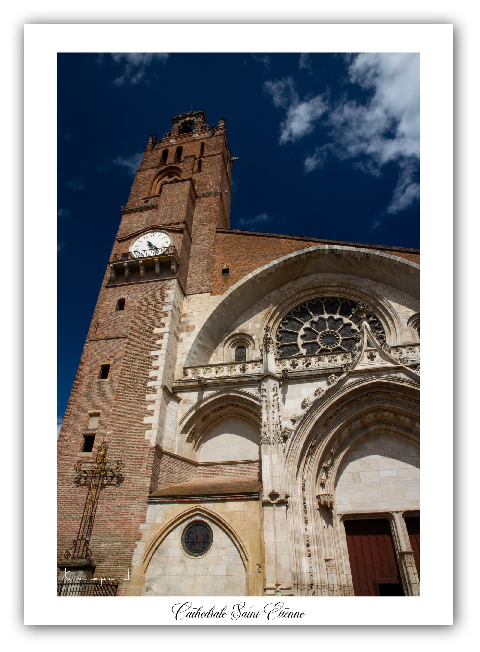 Générique Poster Cathédrale Saint-Etienne (Toulouse - France). Affiches Formats 30x40cm, 40x60 cm ou 50x70 cm. Impression sur Papier Photo. Décoration murale. Architecture. Monument.