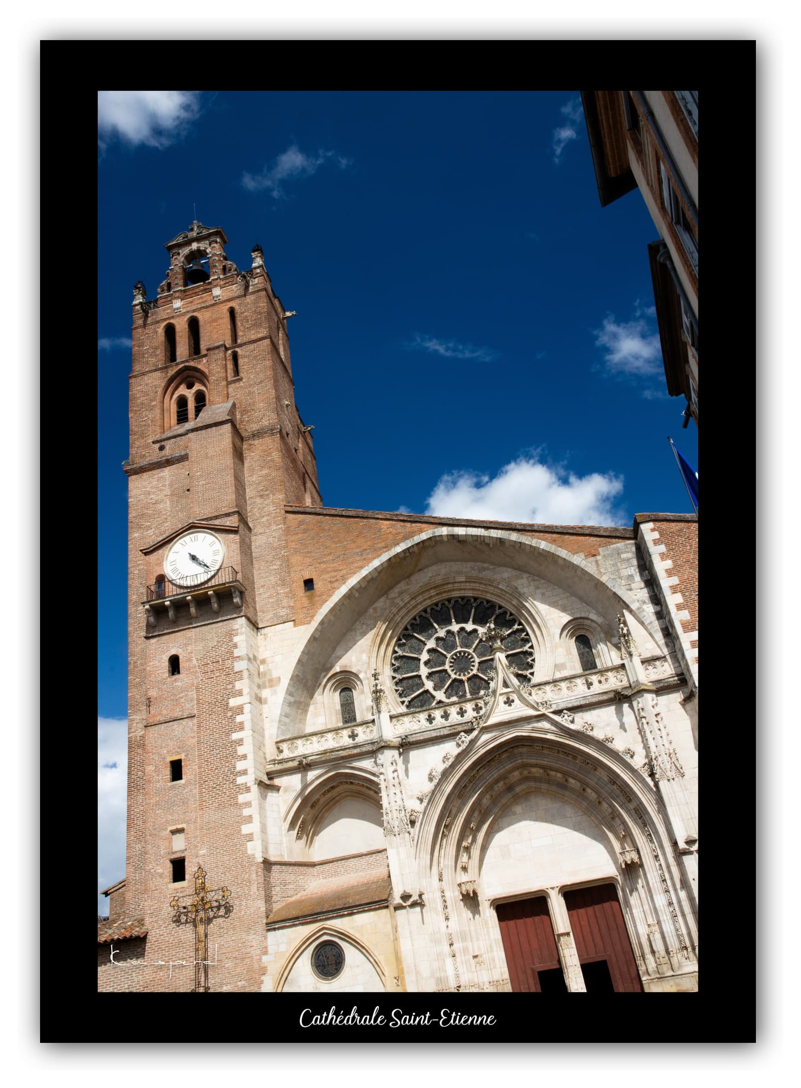 Générique Poster Cathédrale Saint-Etienne (Toulouse - France). Affiches Formats 30x40cm, 40x60 cm ou 50x70 cm. Impression sur Papier Photo. Décoration murale. Architecture. Monument.