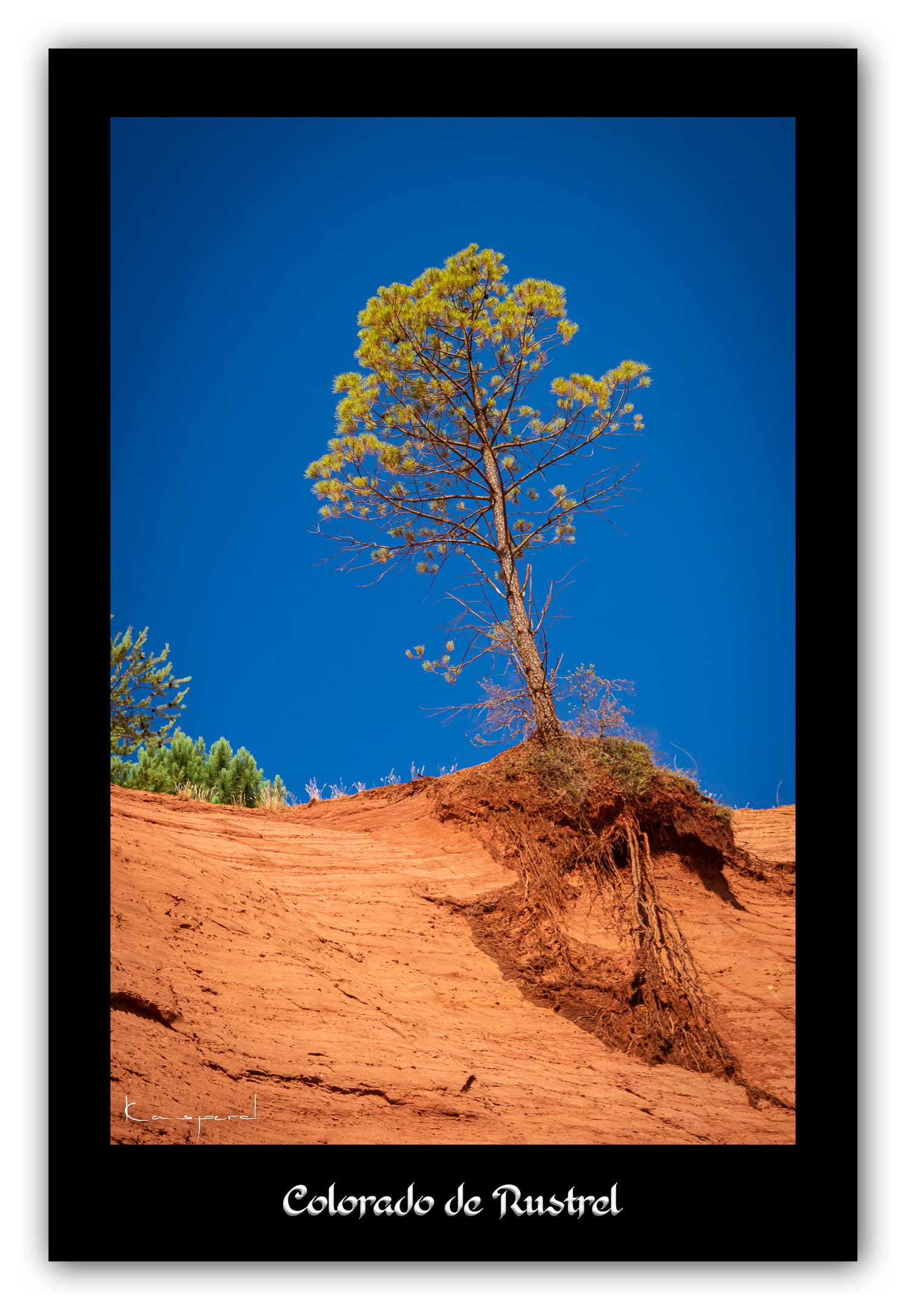 Poster Colorado de Rustrel (Vaucluse - France). Affiches Formats 30x40 cm, 40x60 cm ou 50x70 cm. Impression sur Papier Photo. Décoration murale. Paysage. Couleur.