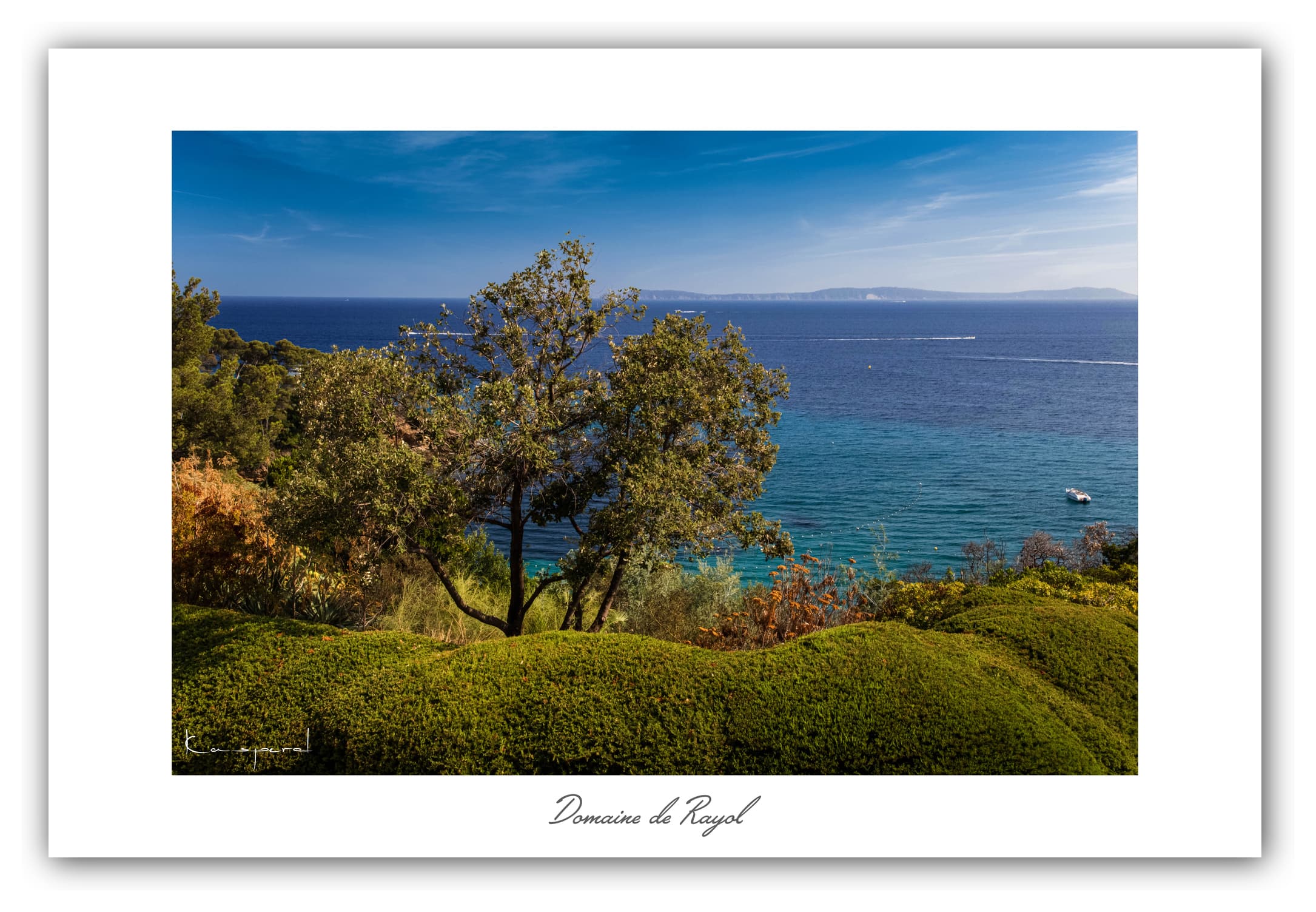 Poster Domaine de Rayol (Var - France). Affiches Formats 30x40 cm, 40x60 cm ou 50x70 cm. Impression sur Papier Photo. Décoration murale. Panorama. Paysage.
