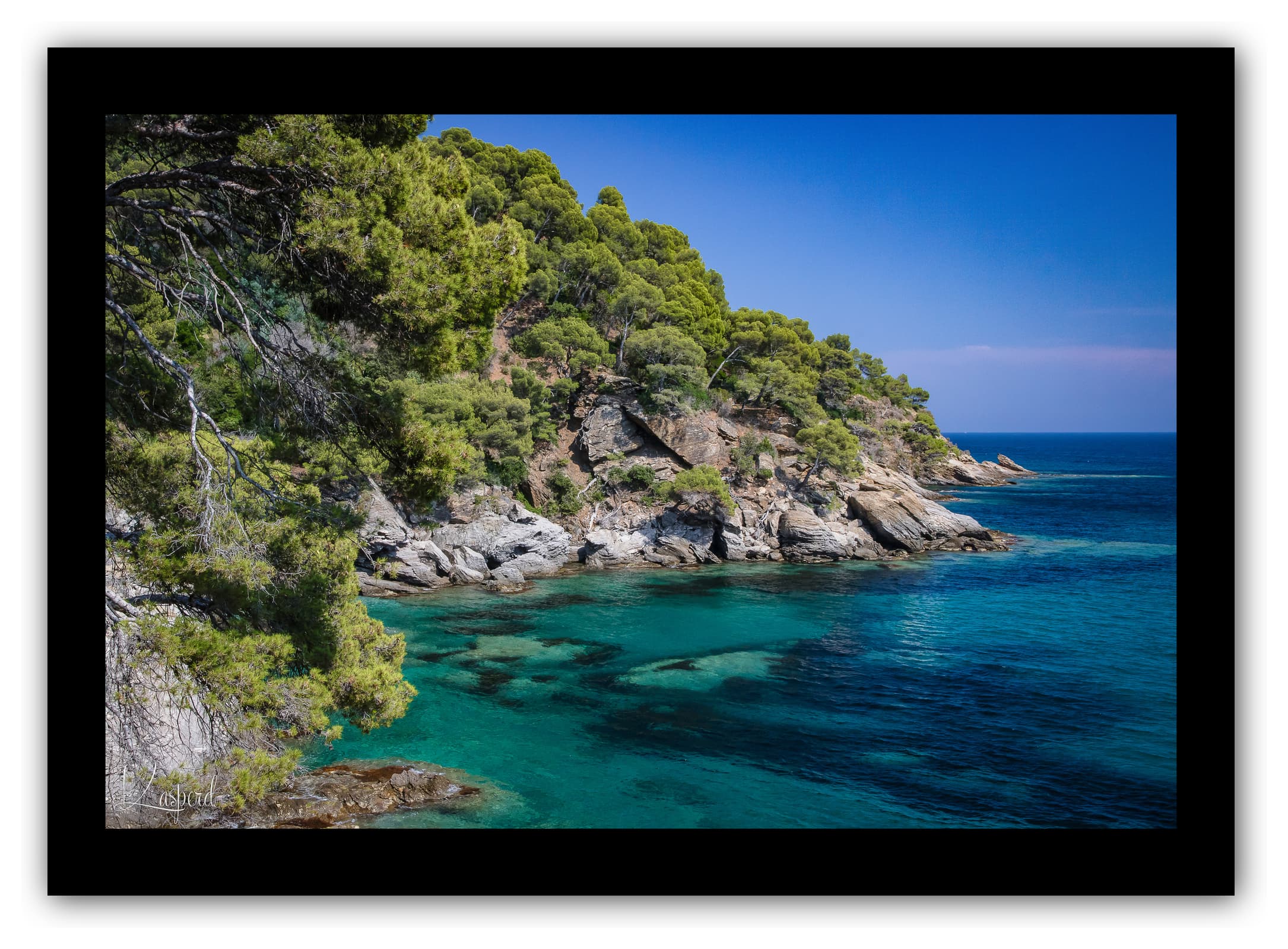 Poster Domaine de Rayol (Var - France). Affiches Formats 30x40 cm, 40x60 cm ou 50x70 cm. Impression sur Papier Photo. Décoration murale. Paysage. Pop Color.