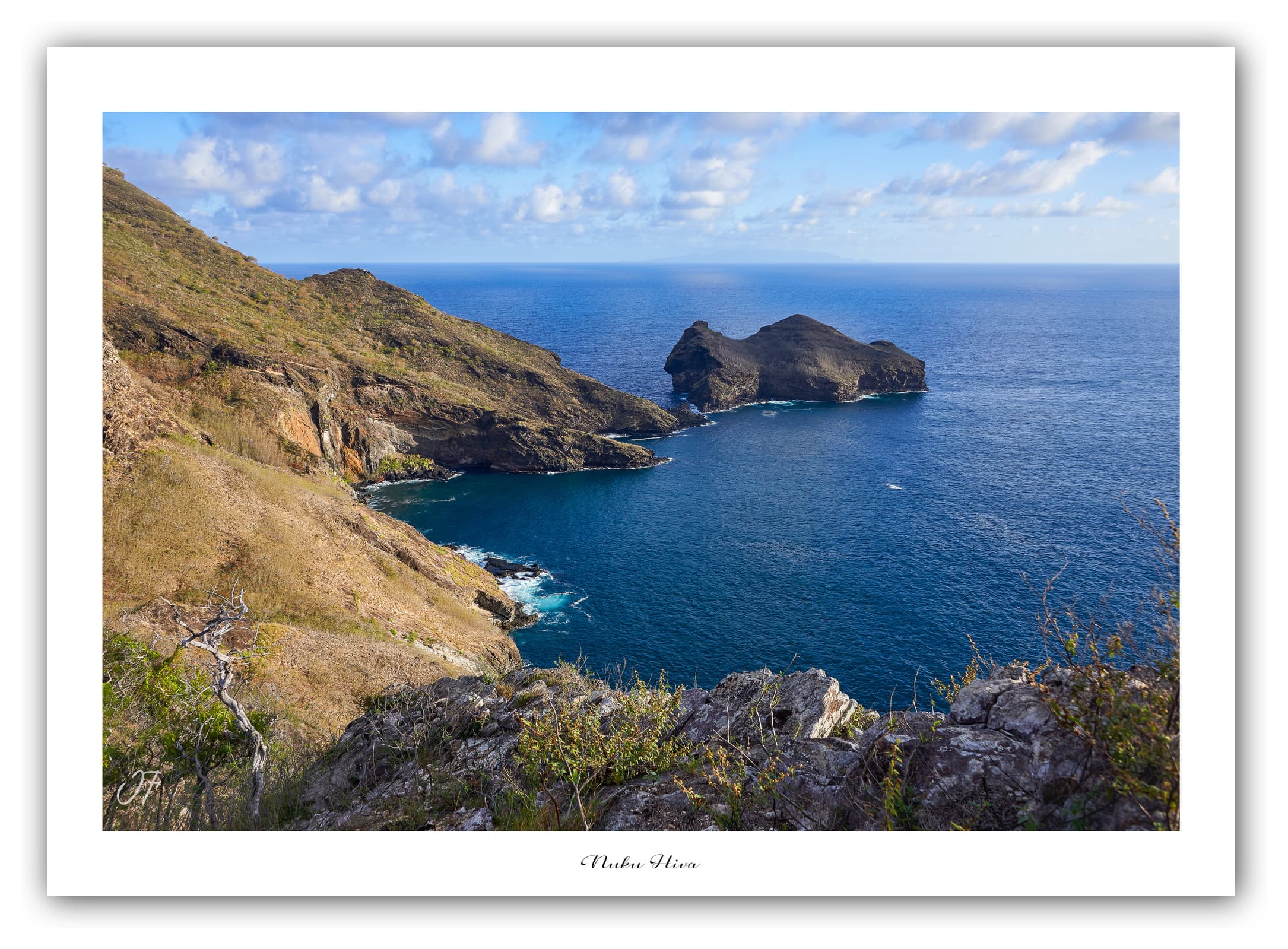 Générique Poster Nuku Hiva (Polynésie - Océanie). Affiches Formats 30x40cm, 40x60 cm ou 50x70 cm. Impression sur Papier Photo. Décoration murale. Paysage. Océan. Îles.