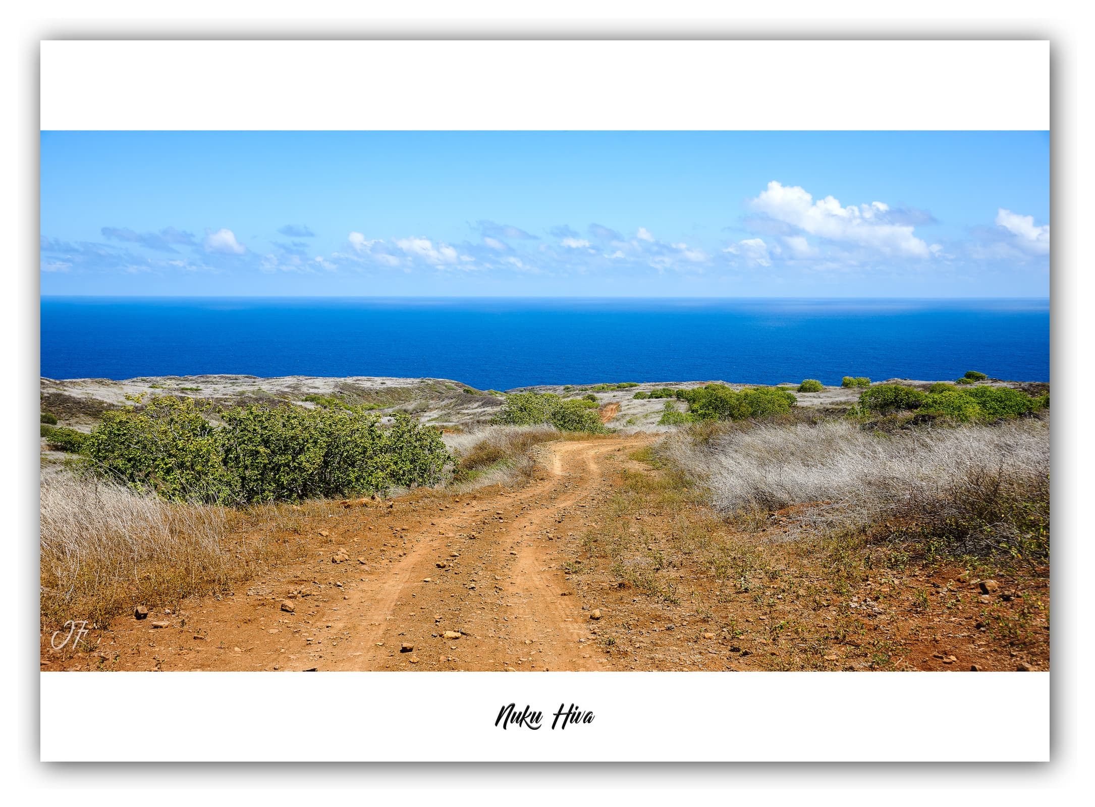 Générique Poster Nuku Hiva (Polynésie - Océanie). Affiches Formats 30x40cm, 40x60 cm ou 50x70 cm. Impression sur Papier Photo. Décoration murale. Paysage. Océan. Îles.