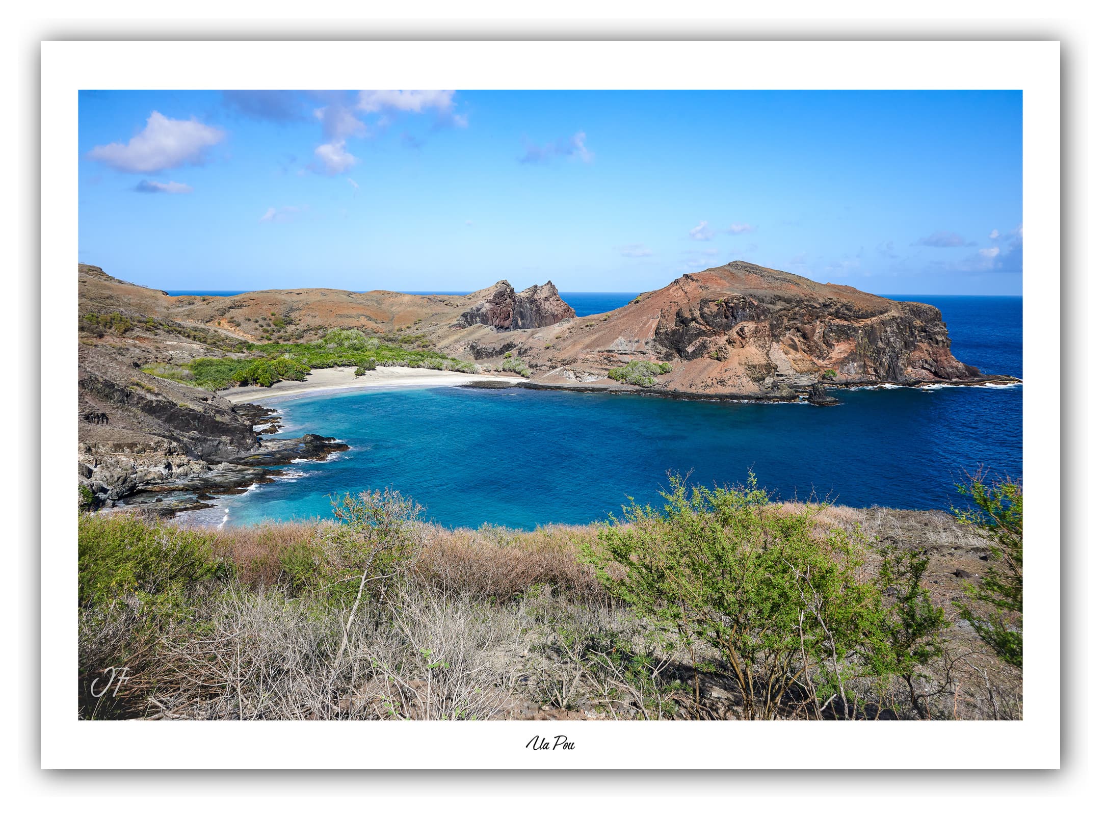 Générique Poster Ua Pou (Polynésie - Océanie). Affiches Formats 30x40cm 40x60cm ou 50x70cm. Impression sur Papier Photo. Décoration Murale. Paysage. Océan. Îles.