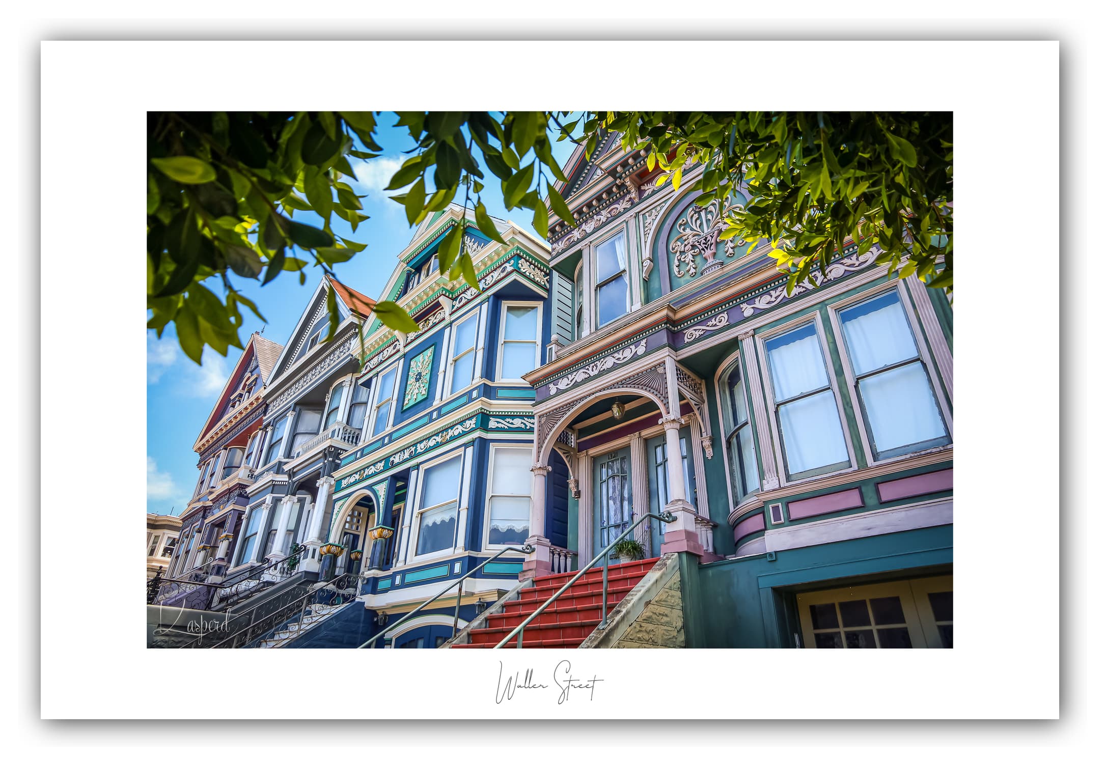 Poster San Francisco - Californie (États-Unis). Affiches Formats 30x40 cm, 40x60 cm ou 50x70 cm. Impression sur Papier Photo. Décoration murale. Architecture. Architecture Victorienne.
