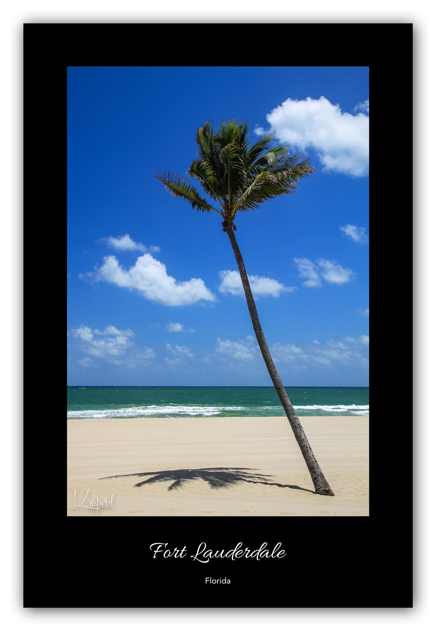 Poster Fort Lauderdale - Floride (États-Unis). Affiches Formats 30x40 cm, 40x60 cm ou 50x70 cm. Impression sur Papier Photo. Décoration murale. Nature. Paysage. Mer.