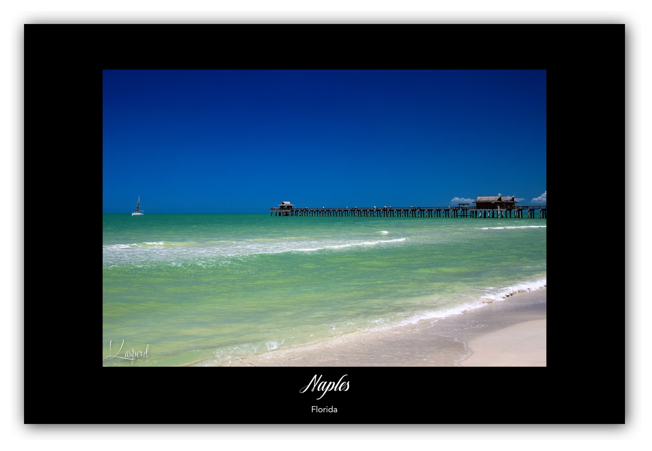 Poster Naples - Floride (États-Unis). Affiches Formats 30x40 cm, 40x60 cm ou 50x70 cm. Impression sur Papier Photo. Décoration murale. Nature. Paysage. Mer.