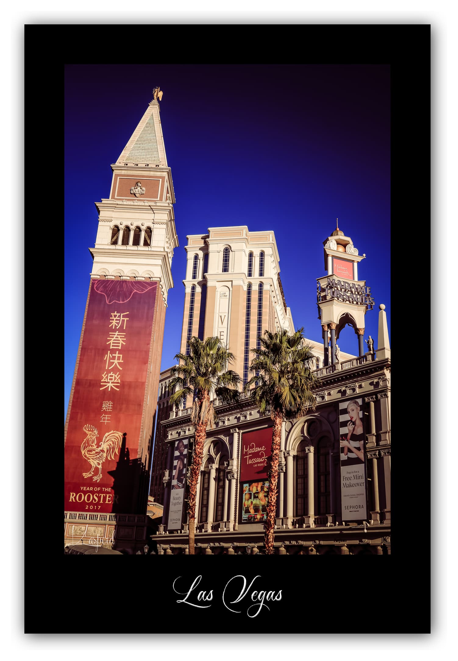 Poster Las Vegas - Nevada (États-Unis). Affiches Formats 30x40 cm, 40x60 cm ou 50x70 cm. Impression sur Papier Photo. Décoration murale. Architecture. Venetian.