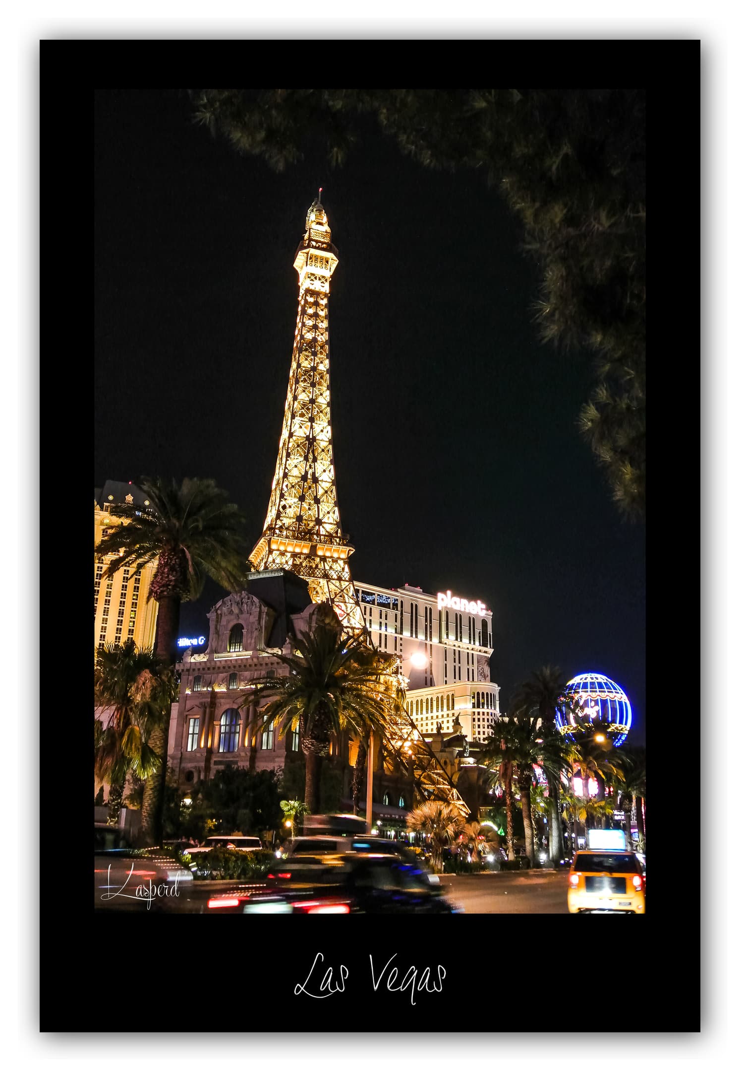 Poster Las Vegas - Nevada (États-Unis). Affiches Formats 30x40 cm, 40x60 cm ou 50x70 cm. Impression sur Papier Photo. Décoration murale. Architecture. Tour Eiffel.