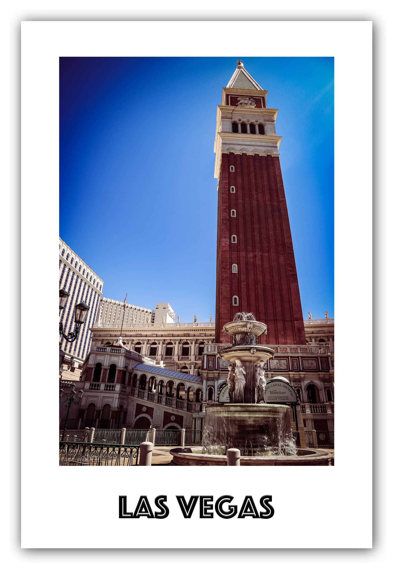 Poster Las Vegas - Nevada (États-Unis). Affiches Formats 30x40 cm, 40x60 cm ou 50x70 cm. Impression sur Papier Photo. Décoration murale. Architecture. Venetian.