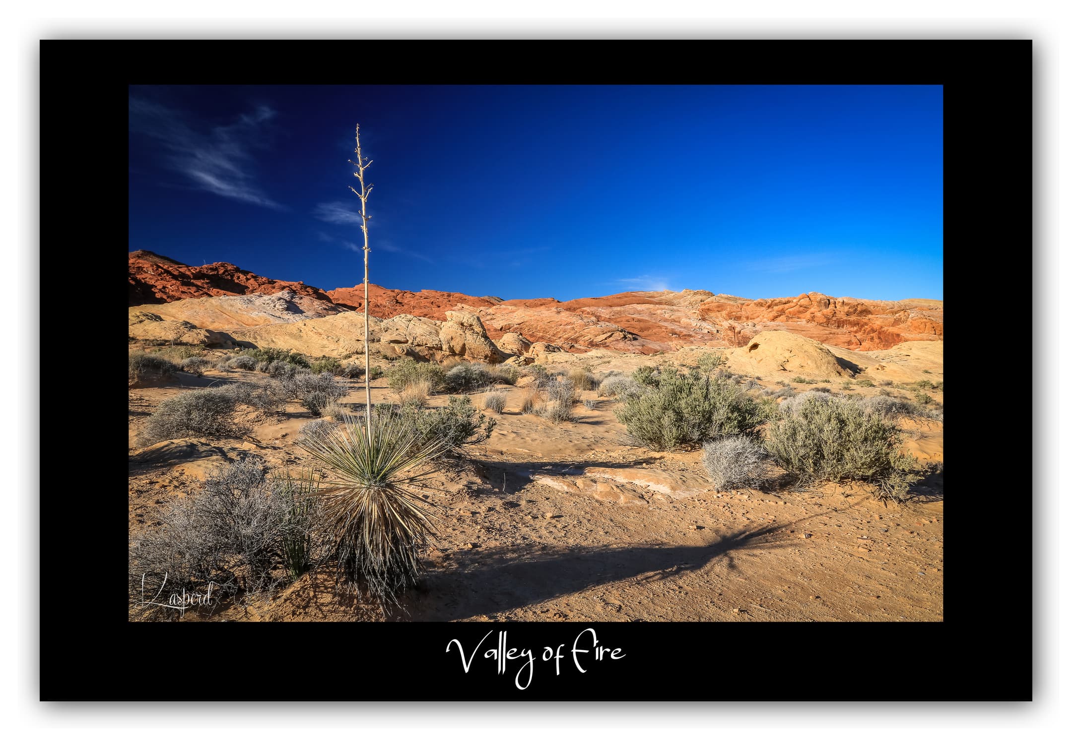 Poster Valley of Fire - Nevada (États-Unis). Affiches Formats 30x40 cm, 40x60 cm ou 50x70 cm. Impression sur Papier Photo. Décoration murale. Paysage. Ouest Américain.
