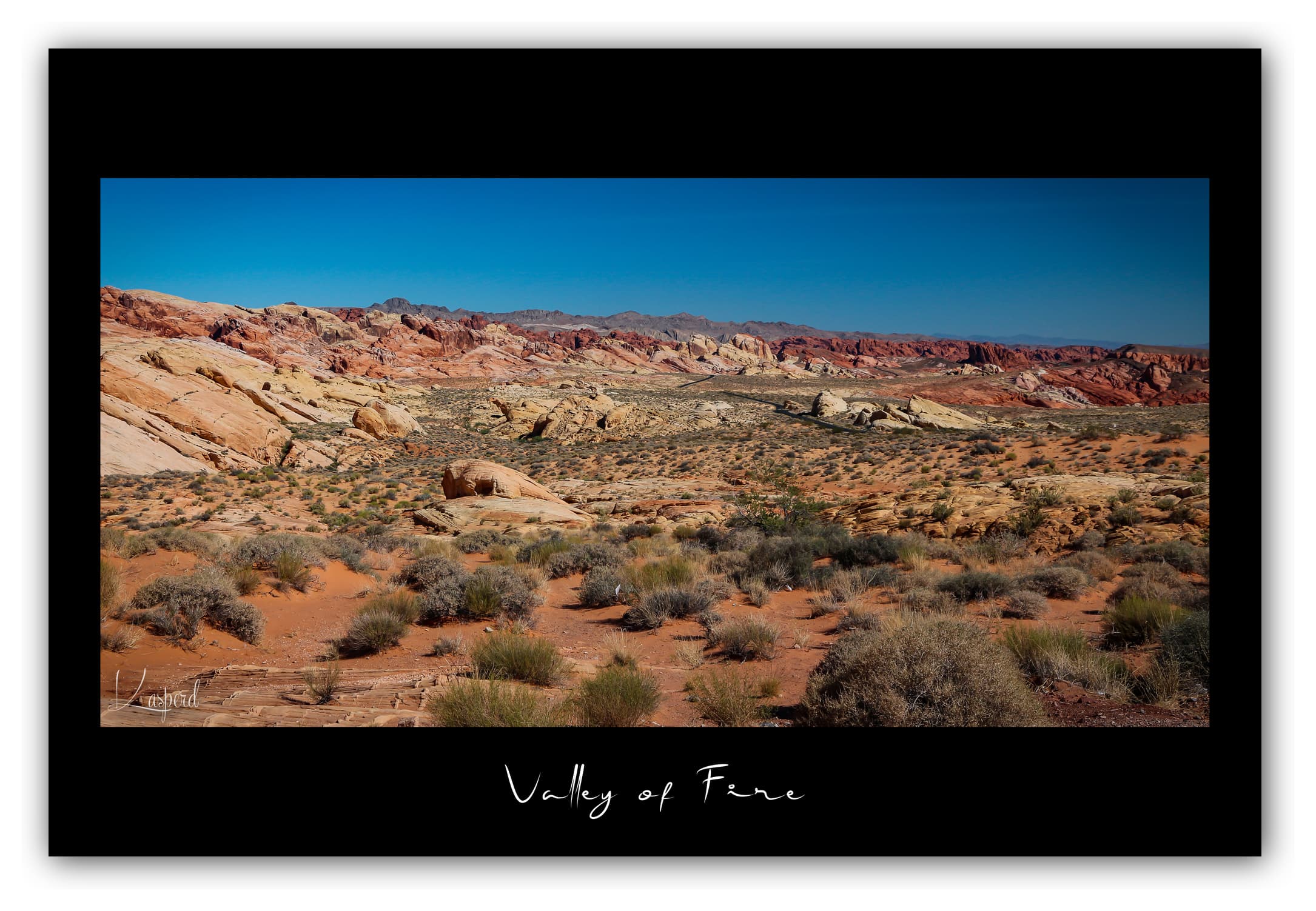 Poster Valley of Fire - Nevada (États-Unis). Affiches Formats 30x40 cm, 40x60 cm ou 50x70 cm. Impression sur Papier Photo. Décoration murale. Paysage. Ouest Américain.