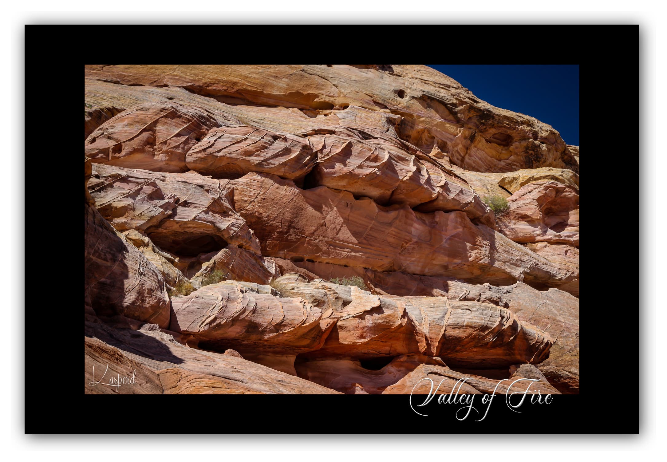 Poster Valley of Fire - Nevada (États-Unis). Affiches Formats 30x40 cm, 40x60 cm ou 50x70 cm. Impression sur Papier Photo. Décoration murale. Paysage. Ouest Américain.