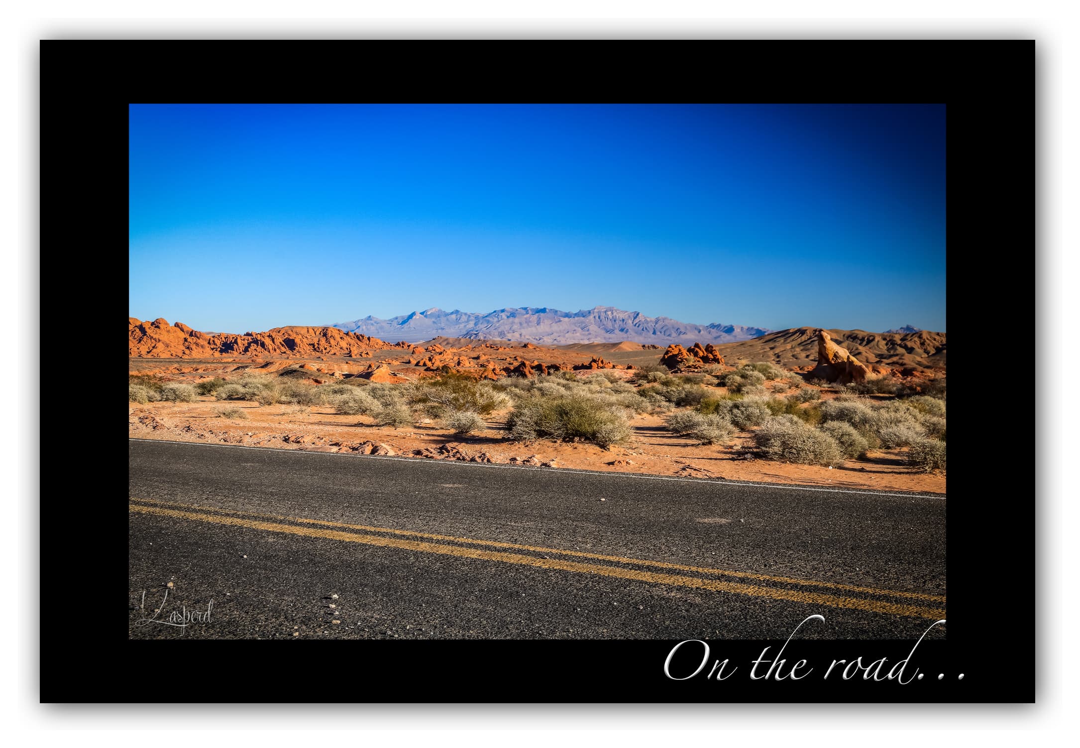 Poster Valley of Fire - Nevada (États-Unis). Affiches Formats 30x40 cm, 40x60 cm ou 50x70 cm. Impression sur Papier Photo. Décoration murale. Paysage. Ouest Américain.