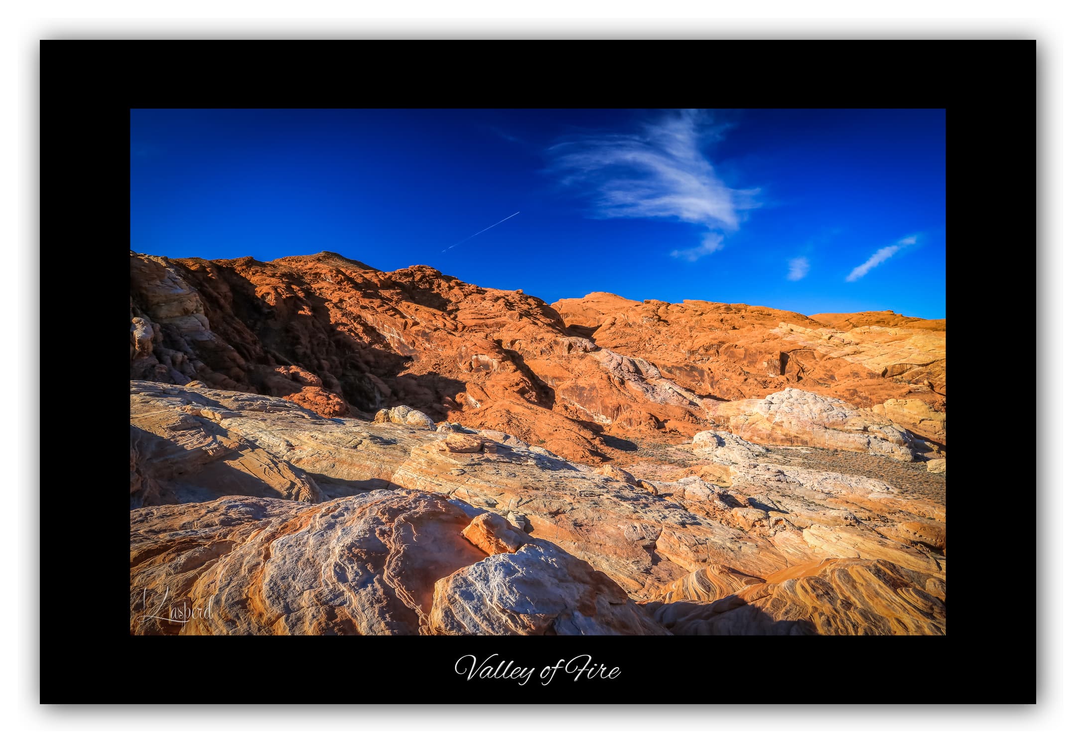 Poster Valley of Fire - Nevada (États-Unis). Affiches Formats 30x40 cm, 40x60 cm ou 50x70 cm. Impression sur Papier Photo. Décoration murale. Paysage. Ouest Américain.