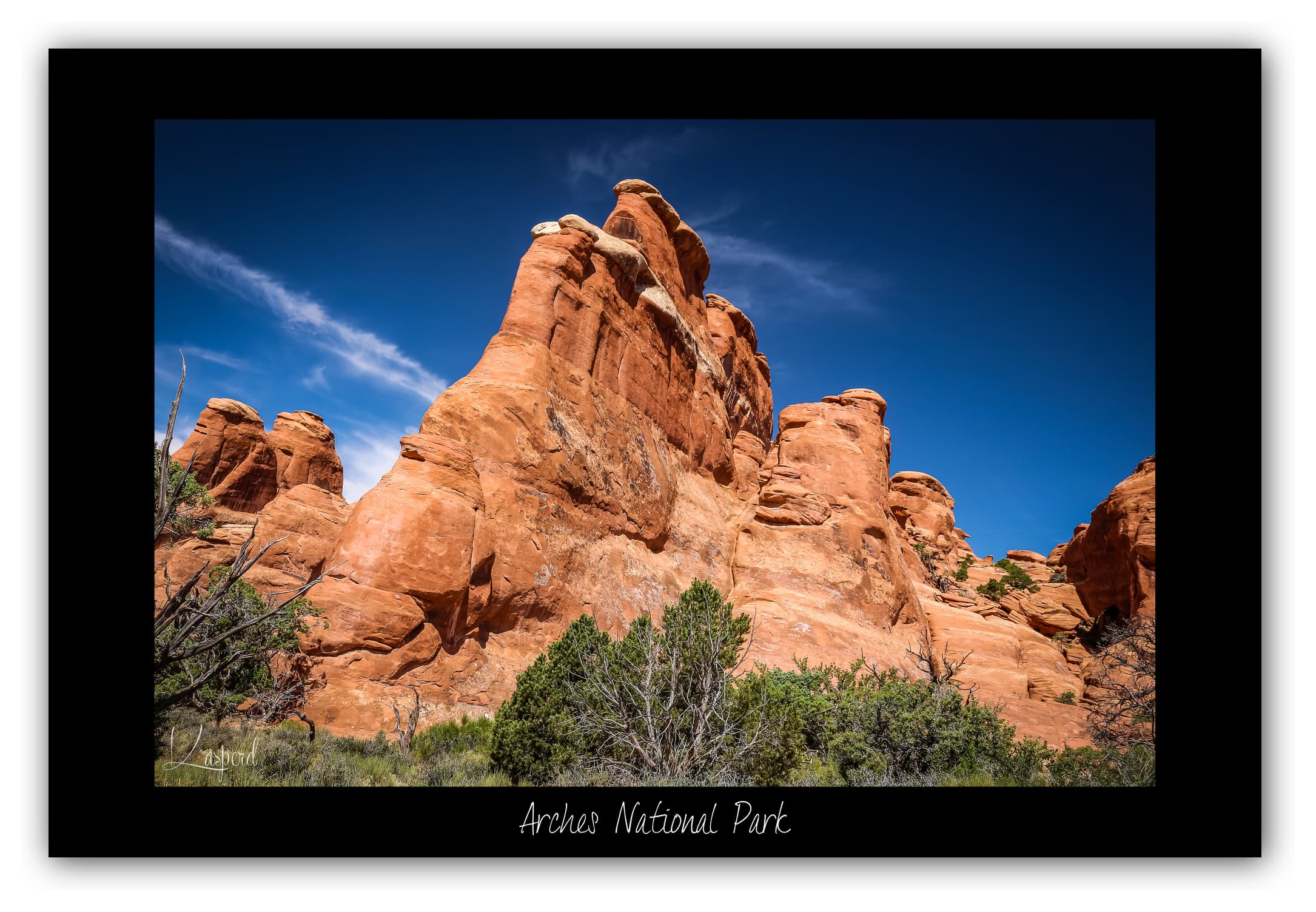 Poster Arches National Park - Utah (États-Unis). Affiches Formats 30x40cm, 40x60 cm ou 50x70 cm. Impression sur Papier Photo. Décoration murale. Paysage. Ouest Américain.
