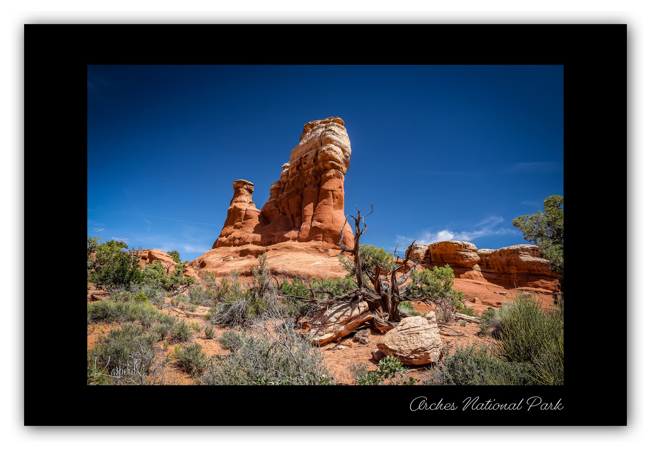 Poster Arches National Park - Utah (États-Unis). Affiches Formats 30x40cm, 40x60 cm ou 50x70 cm. Impression sur Papier Photo. Décoration murale. Paysage. Ouest Américain.