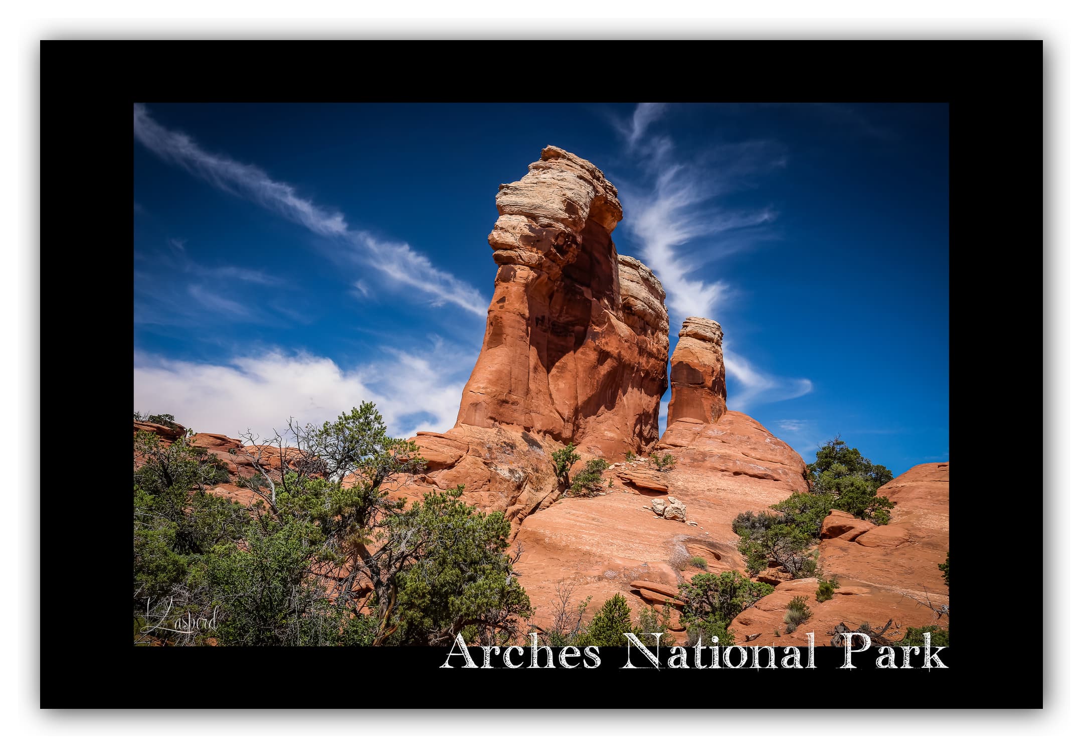 Poster Arches National Park - Utah (États-Unis). Affiches Formats 30x40 cm, 40x60 cm ou 50x70 cm. Impression sur Papier Photo. Décoration murale. Paysage. Ouest Américain.