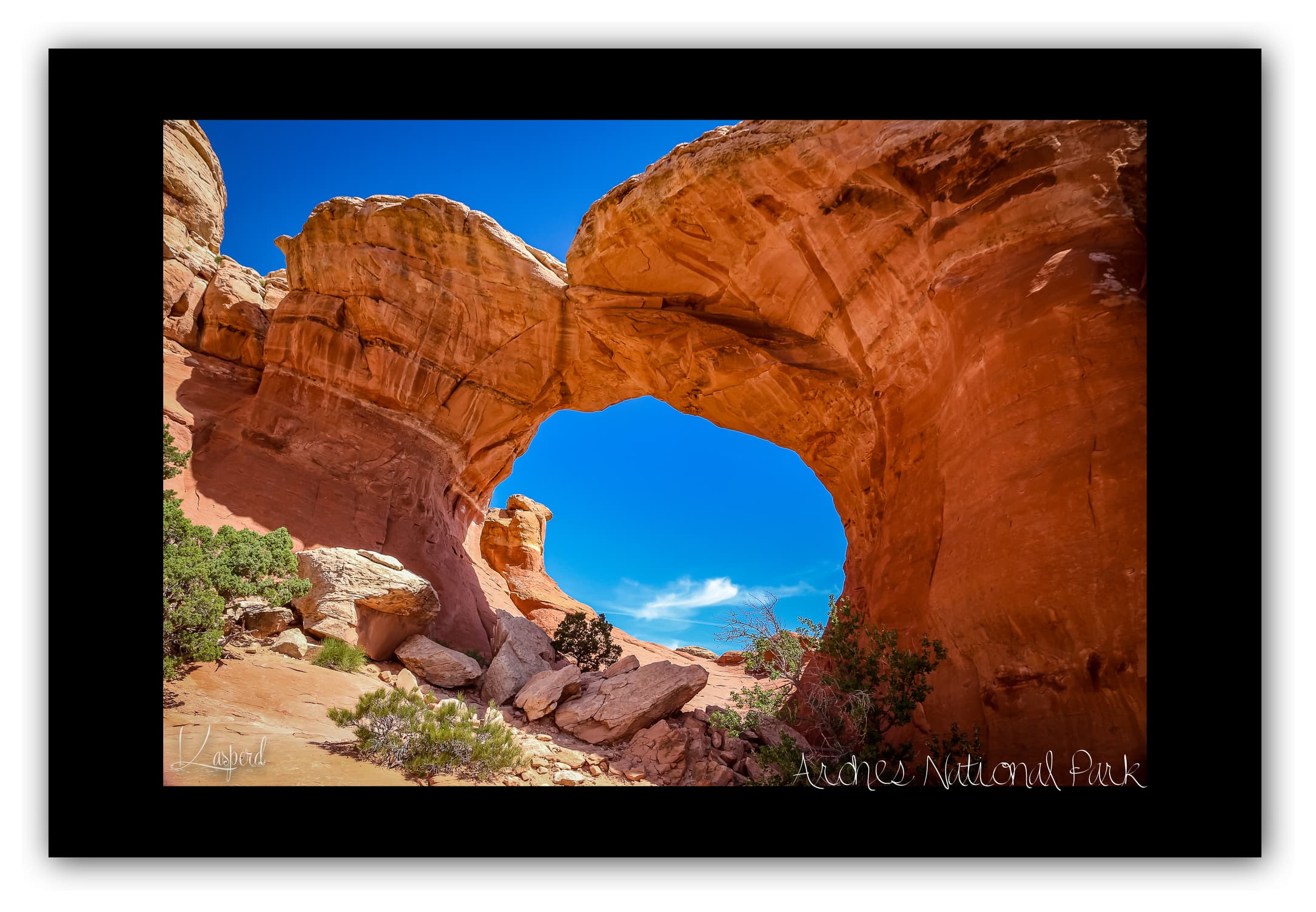 Poster Arches National Park - Utah (États-Unis). Affiches Formats 30x40 cm, 40x60 cm ou 50x70 cm. Impression sur Papier Photo. Décoration murale. Paysage. Ouest Américain.