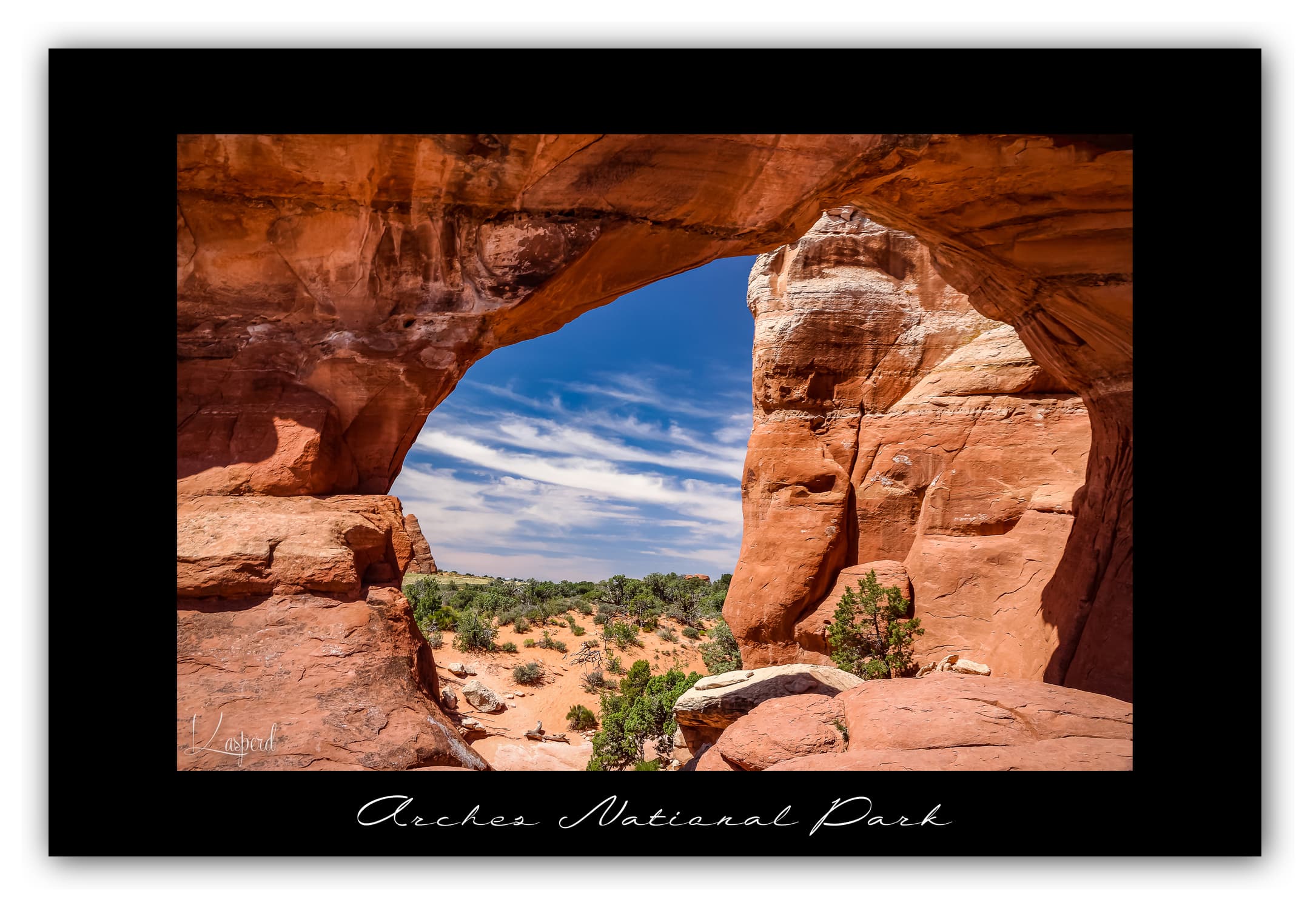 Poster Arches National Park - Utah (États-Unis). Affiches Formats 30x40 cm, 40x60 cm ou 50x70 cm. Impression sur Papier Photo. Décoration murale. Paysage. Ouest Américain.