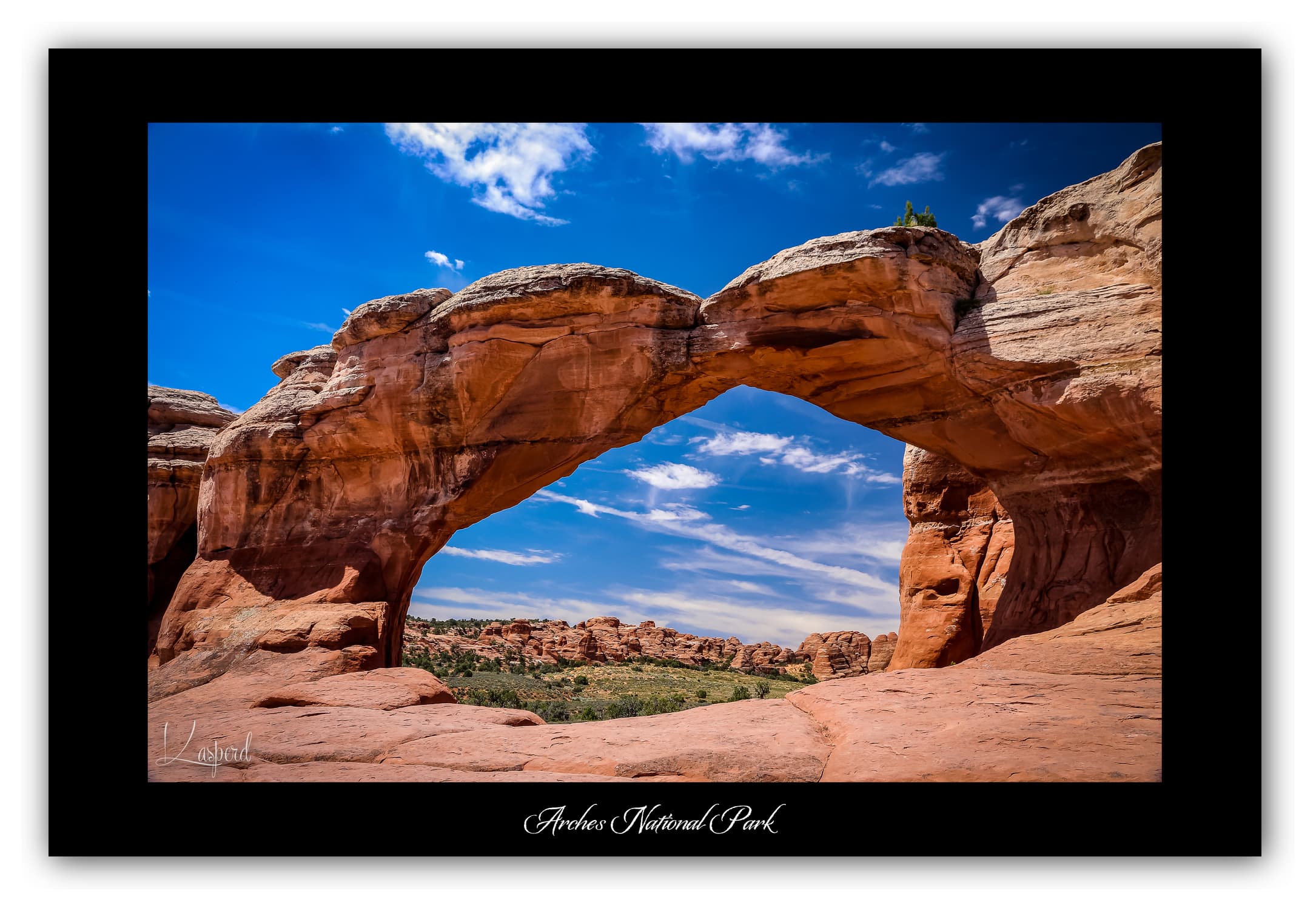 Poster Arches National Park - Utah (États-Unis). Affiches Formats 30x40 cm, 40x60 cm ou 50x70 cm. Impression sur Papier Photo. Décoration murale. Paysage. Ouest Américain.