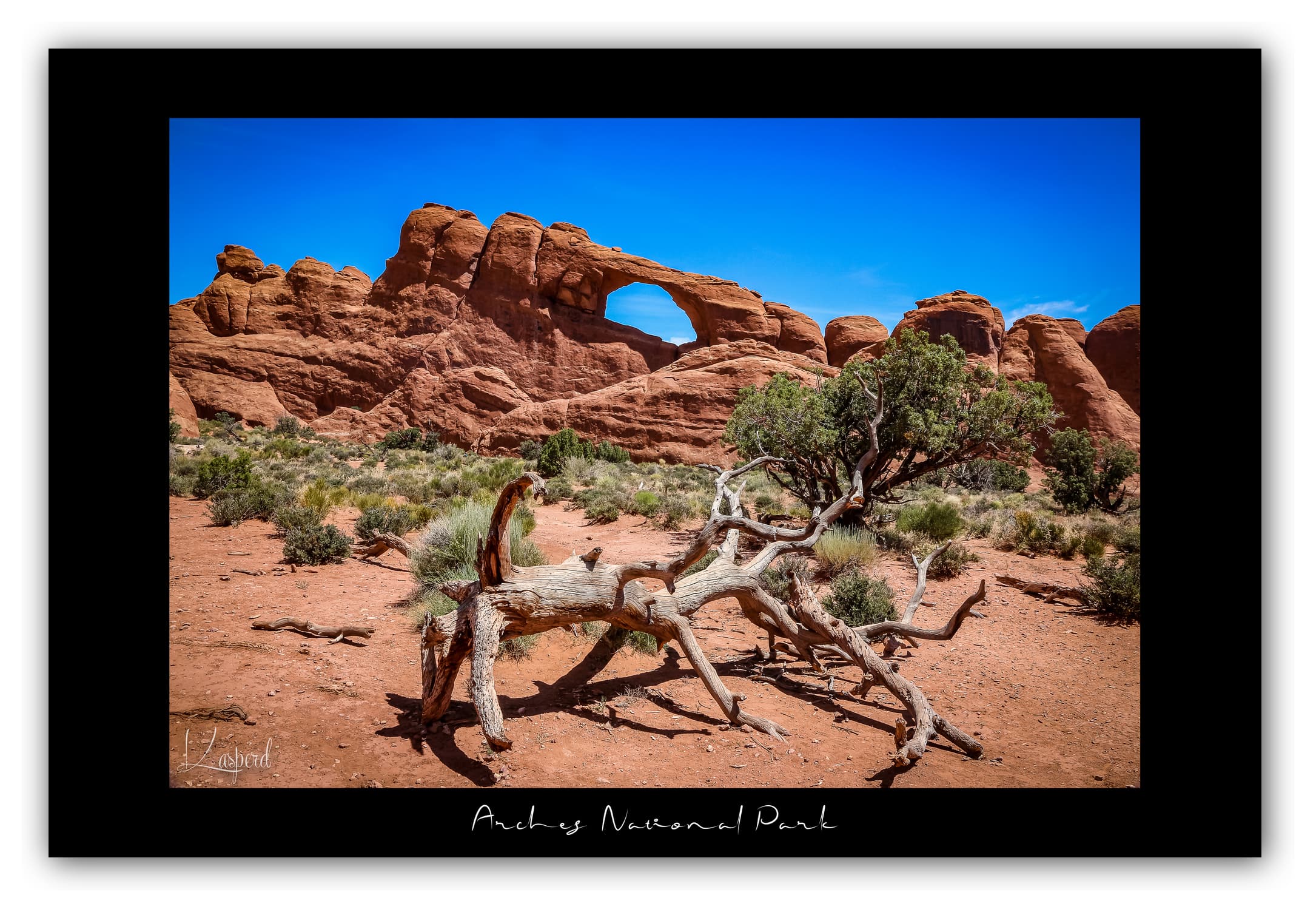 Poster Arches National Park - Utah (États-Unis). Affiches Formats 30x40 cm, 40x60 cm ou 50x70 cm. Impression sur Papier Photo. Décoration murale. Paysage. Ouest Américain.