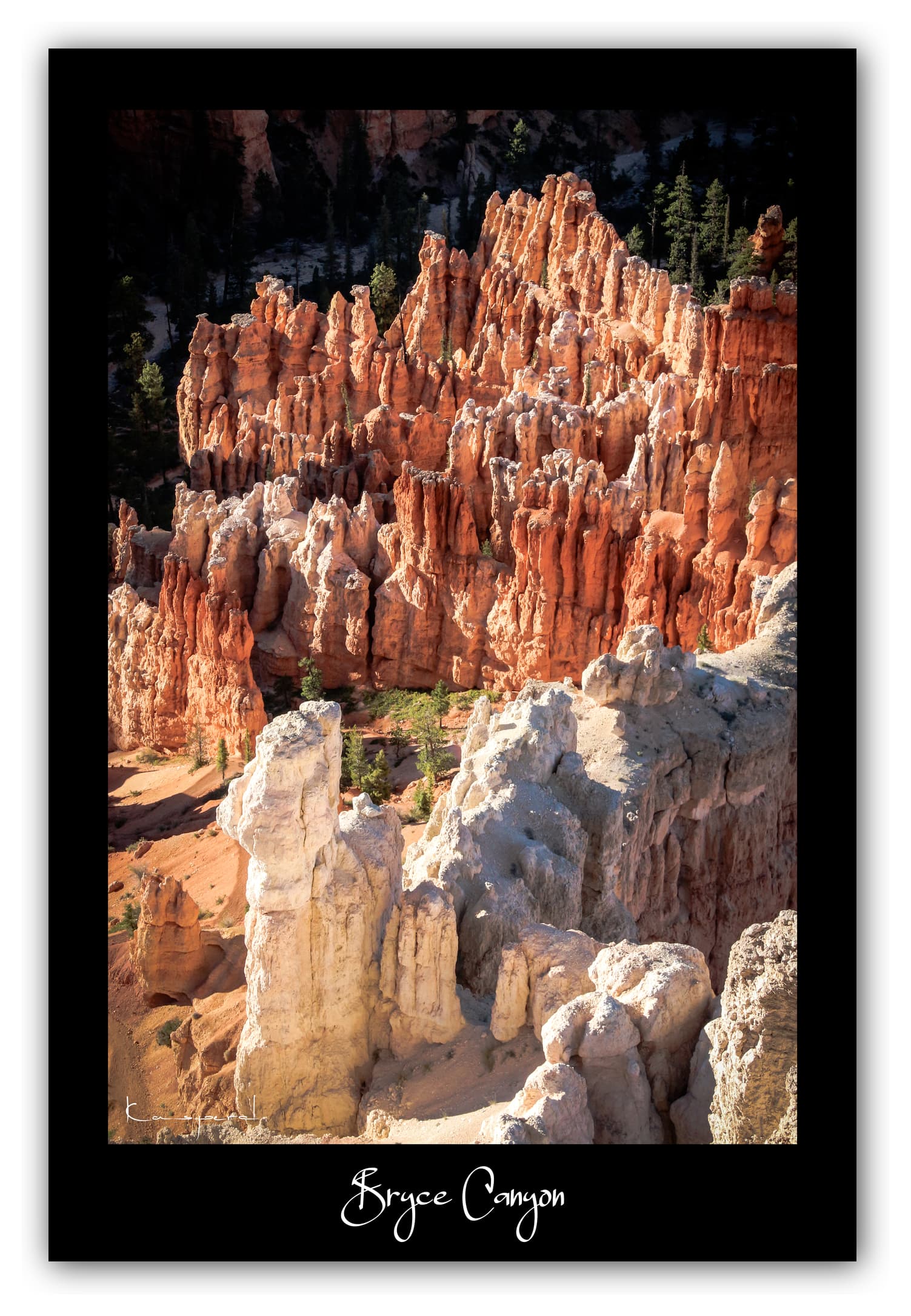 Poster Bryce Canyon - Utah (États-Unis). Affiches Formats 30x40 cm, 40x60 cm ou 50x70 cm. Impression sur Papier Photo. Décoration murale. Paysage. Ouest Américain.