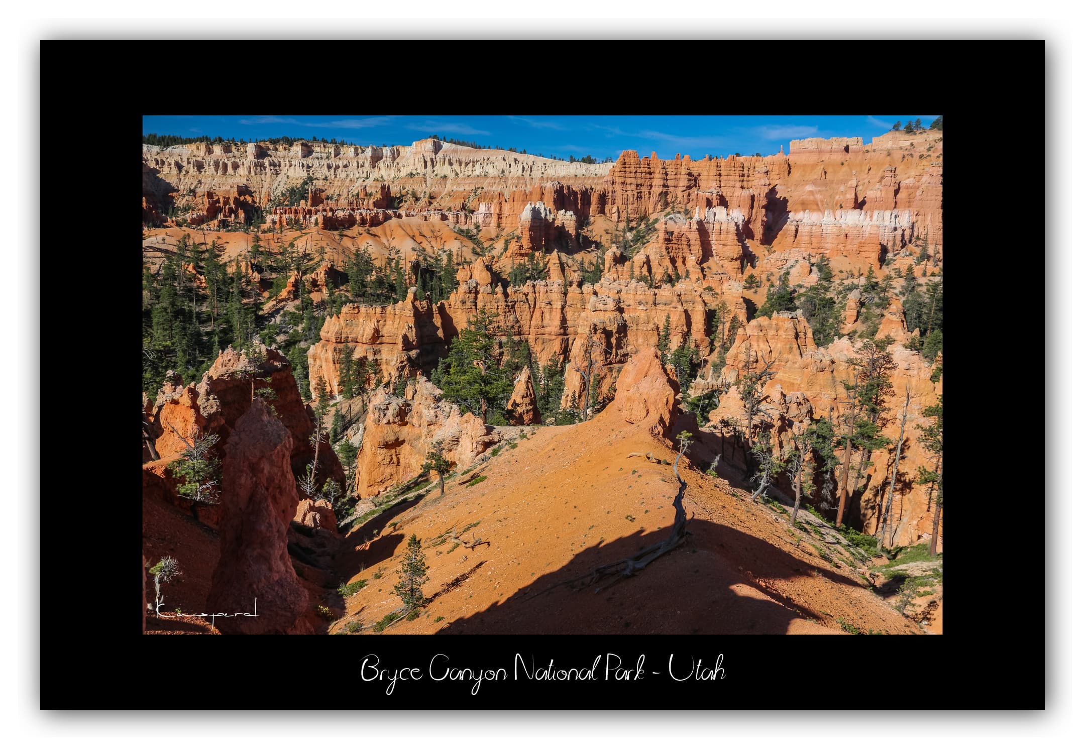 Poster Bryce Canyon - Utah (États-Unis). Affiches Formats 30x40 cm, 40x60 cm ou 50x70 cm. Impression sur Papier Photo. Décoration murale. Paysage. Ouest Américain.