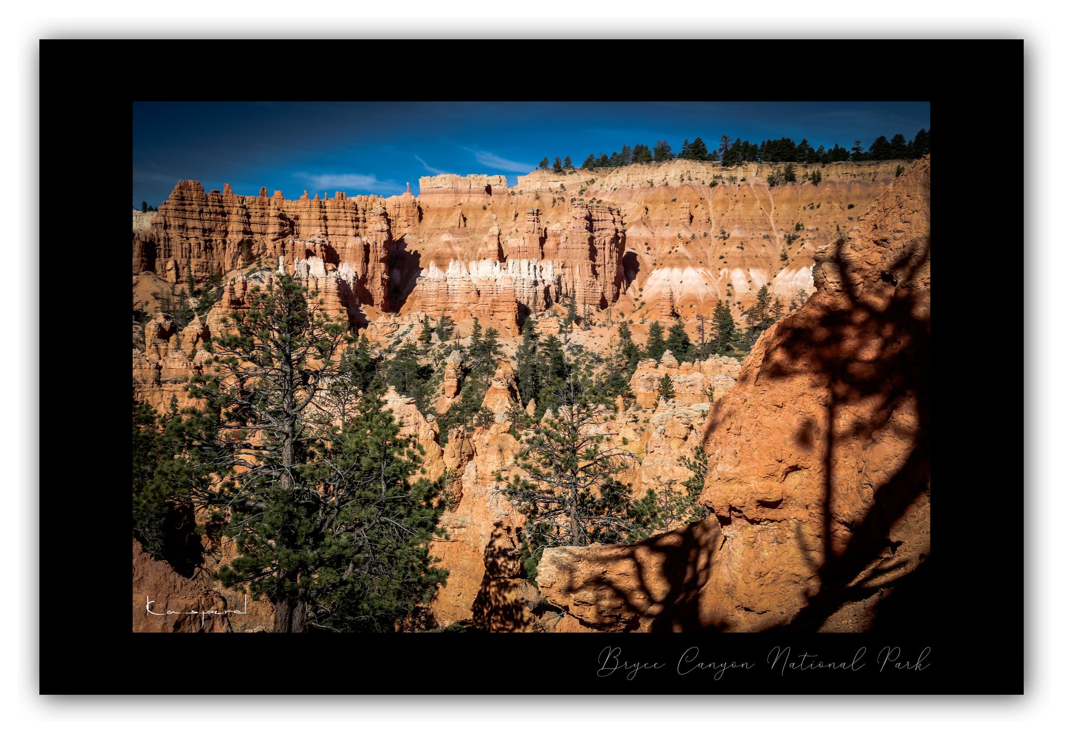 Poster Bryce Canyon - Utah (États-Unis). Affiches Formats 30x40 cm, 40x60 cm ou 50x70 cm. Impression sur Papier Photo. Décoration murale. Paysage. Ouest Américain.