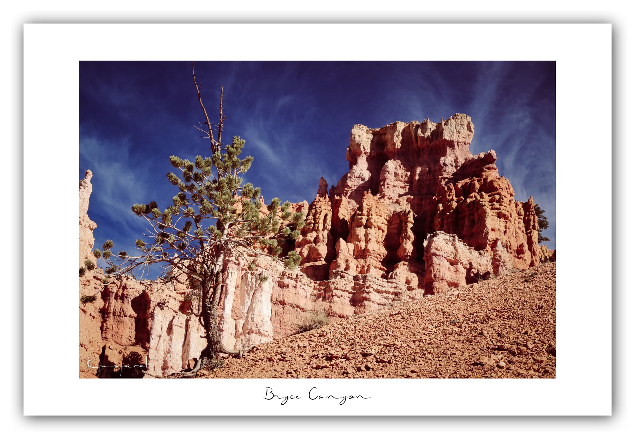 Poster Bryce Canyon - Utah (États-Unis). Affiches Formats 30x40 cm, 40x60 cm ou 50x70 cm. Impression sur Papier Photo. Décoration murale. Paysage. Ouest Américain.