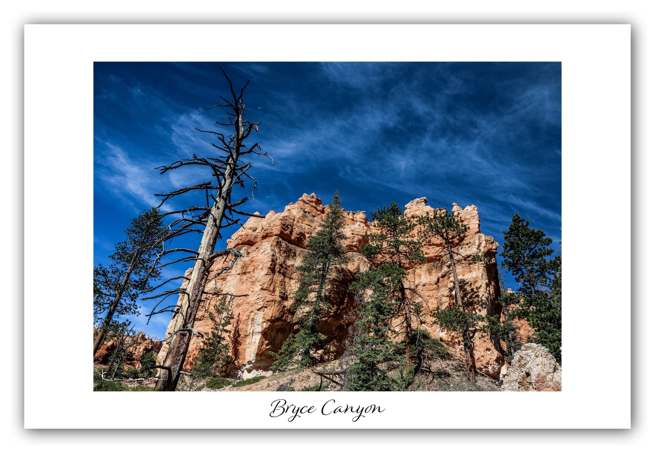 Poster Bryce Canyon - Utah (États-Unis). Affiches Formats 30x40 cm, 40x60 cm ou 50x70 cm. Impression sur Papier Photo. Décoration murale. Paysage. Ouest Américain.