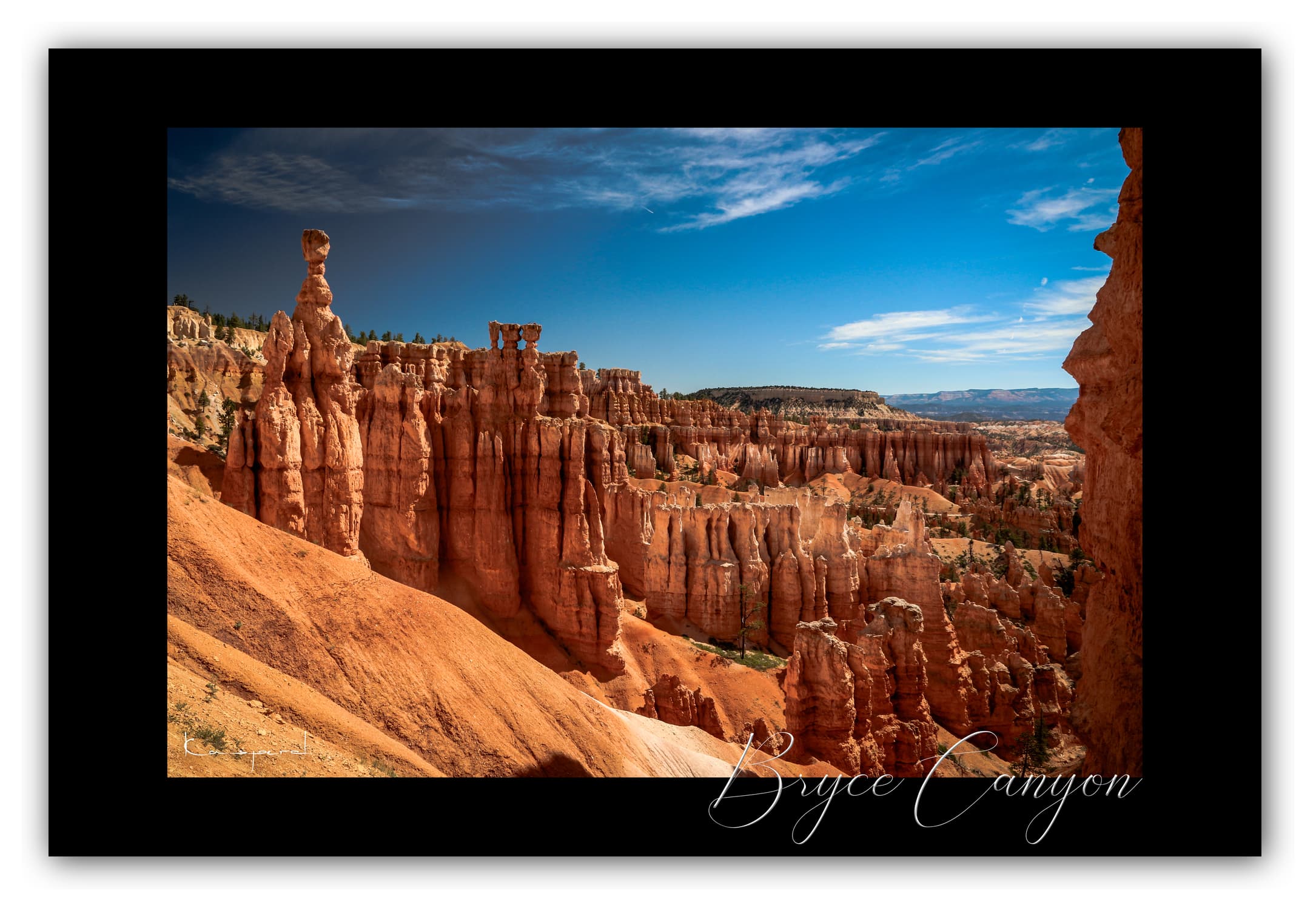 Poster Bryce Canyon - Utah (États-Unis). Affiches Formats 30x40 cm, 40x60 cm ou 50x70 cm. Impression sur Papier Photo. Décoration murale. Paysage. Ouest Américain.