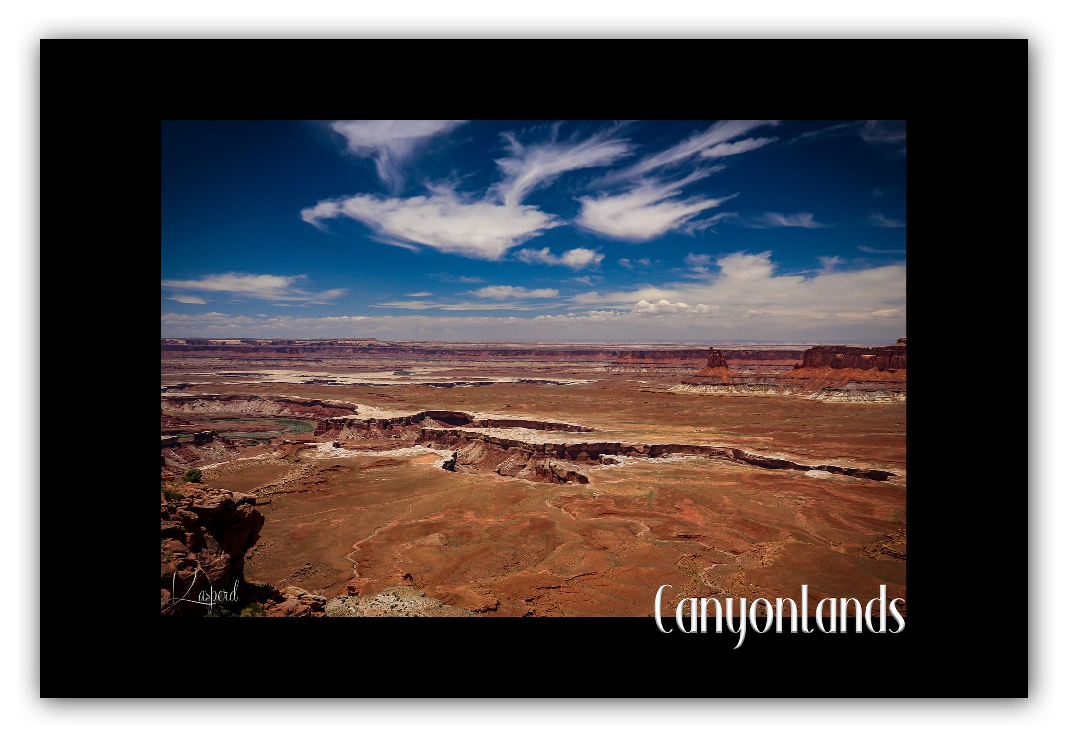Poster Canyonlands National Park - Utah (États-Unis). Affiches Formats 30x40 cm, 40x60 cm ou 50x70 cm. Impression sur Papier Photo. Décoration murale. Paysage. Ouest Américain.