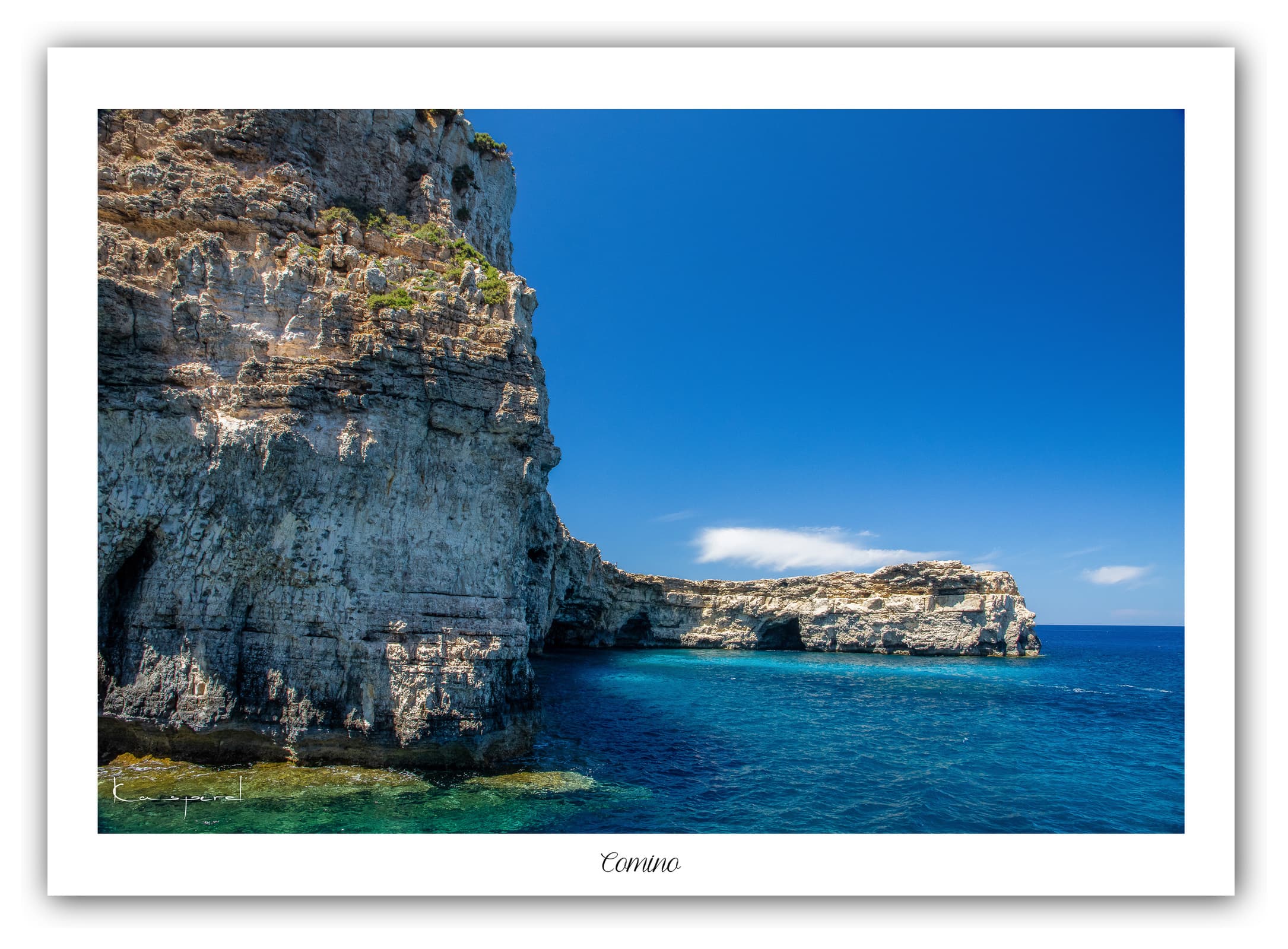Générique Poster Comino (Malte). Affiches Formats 30x40cm, 40x60 cm ou 50x70 cm. Impression sur Papier Photo. Décoration murale. Paysage. Mer. Îles.