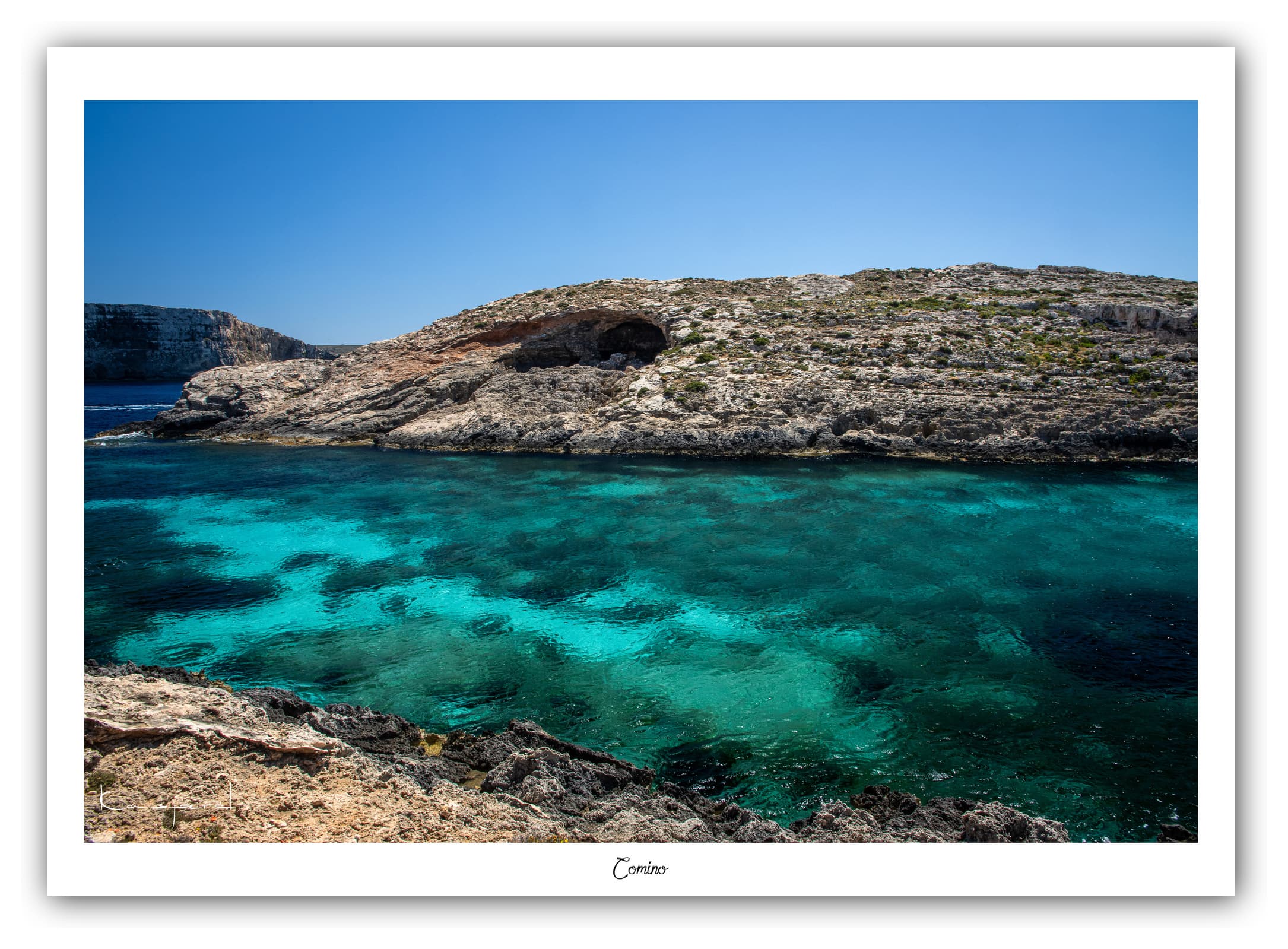 Générique Poster Comino (Malte). Affiches Formats 30x40cm, 40x60 cm ou 50x70 cm. Impression sur Papier Photo. Décoration murale. Paysage. Mer. Îles.