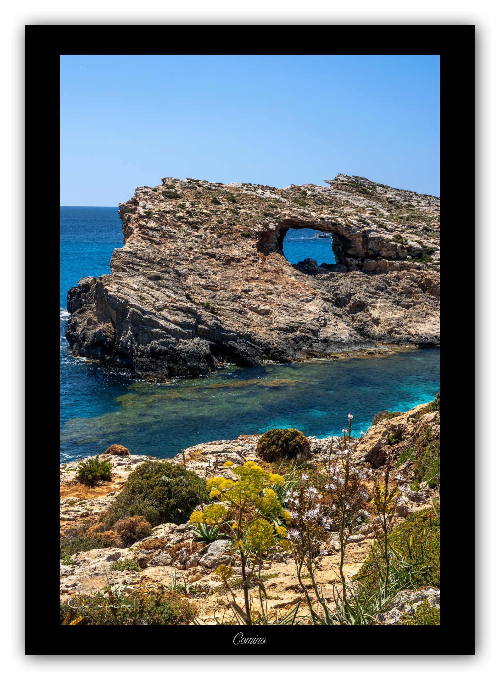 Générique Poster Comino (Malte). Affiches Formats 30x40cm, 40x60 cm ou 50x70 cm. Impression sur Papier Photo. Décoration murale. Paysage. Mer. Îles.