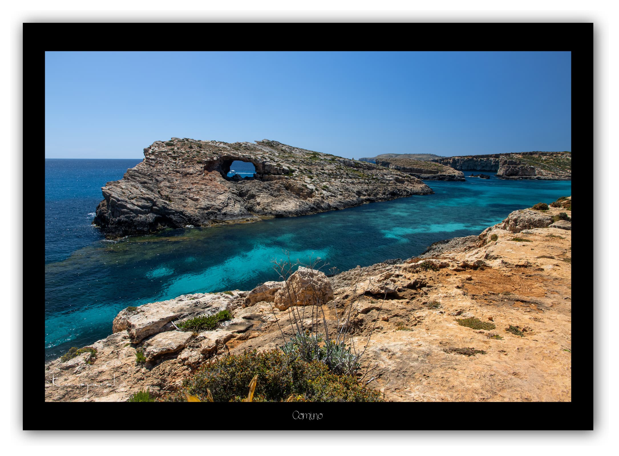 Générique Poster Comino (Malte). Affiches Formats 30x40cm, 40x60 cm ou 50x70 cm. Impression sur Papier Photo. Décoration murale. Paysage. Mer. Îles.