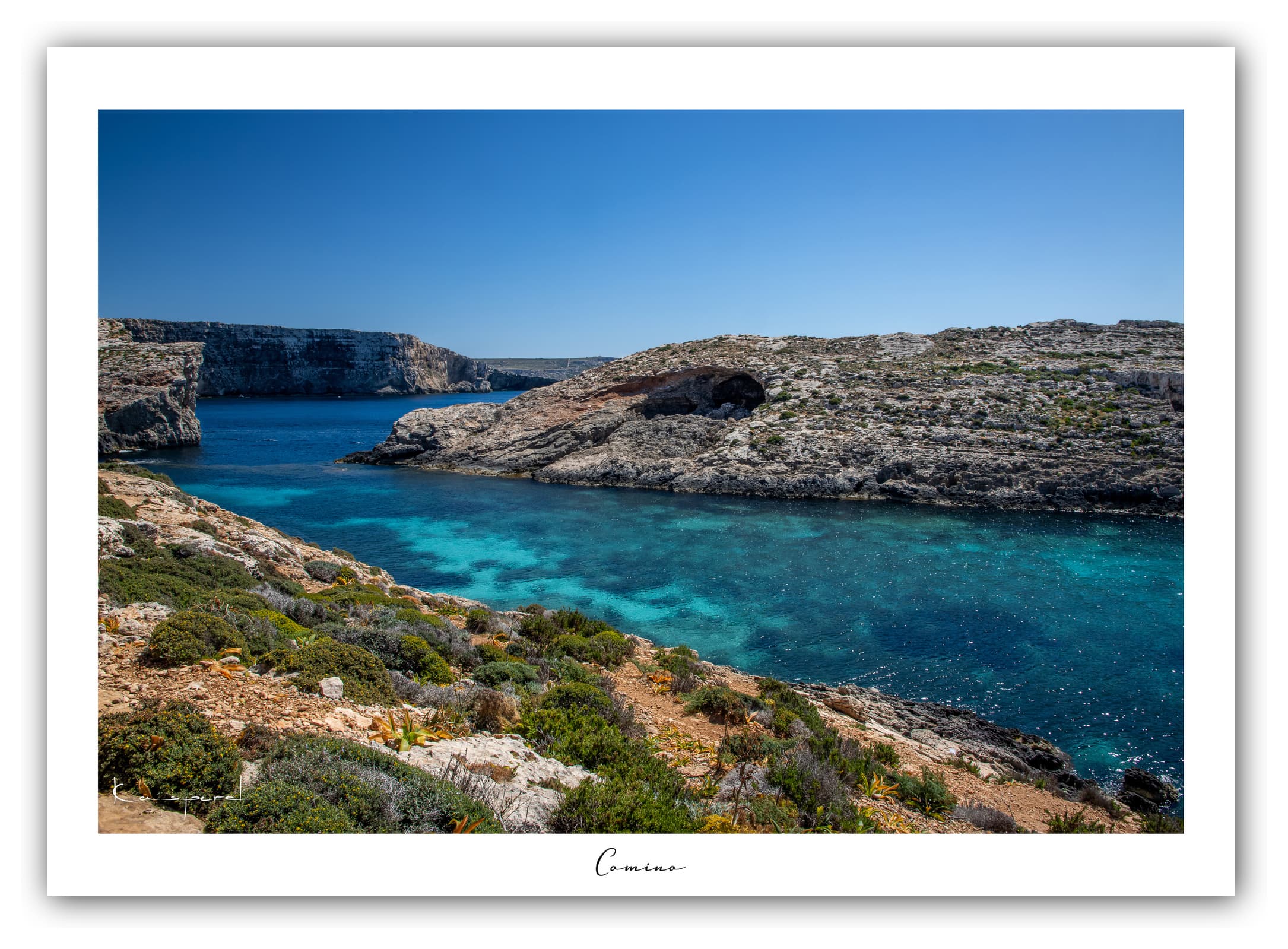 Générique Poster Comino (Malte). Affiches Formats 30x40cm, 40x60 cm ou 50x70 cm. Impression sur Papier Photo. Décoration murale. Paysage. Mer. Îles.