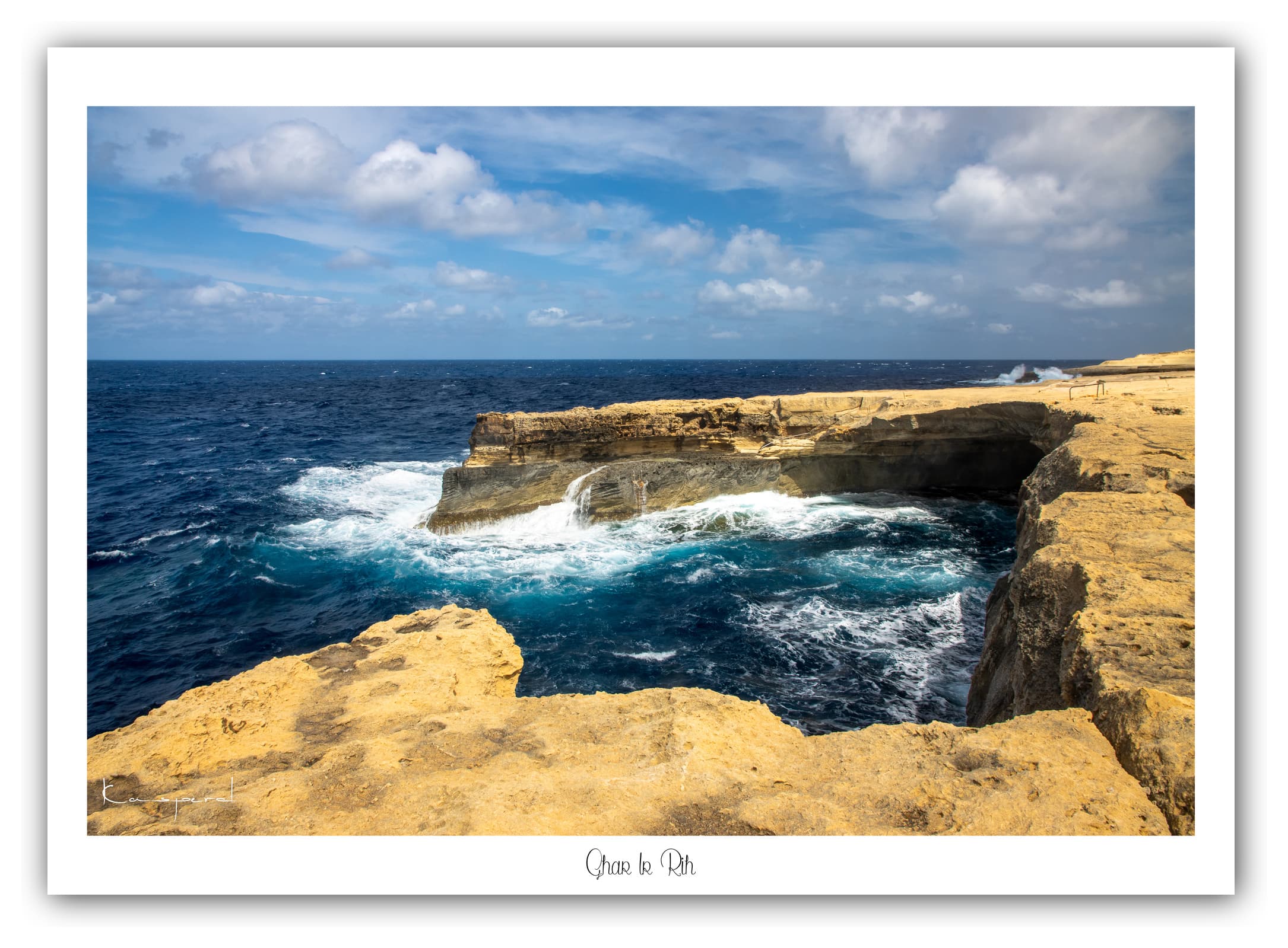 Générique Poster Ghar Ir-Rih (Gozo). Affiches Formats 30x40cm, 40x60 cm ou 50x70 cm. Impression sur Papier Photo. Décoration murale. Paysage. Mer. Îles.