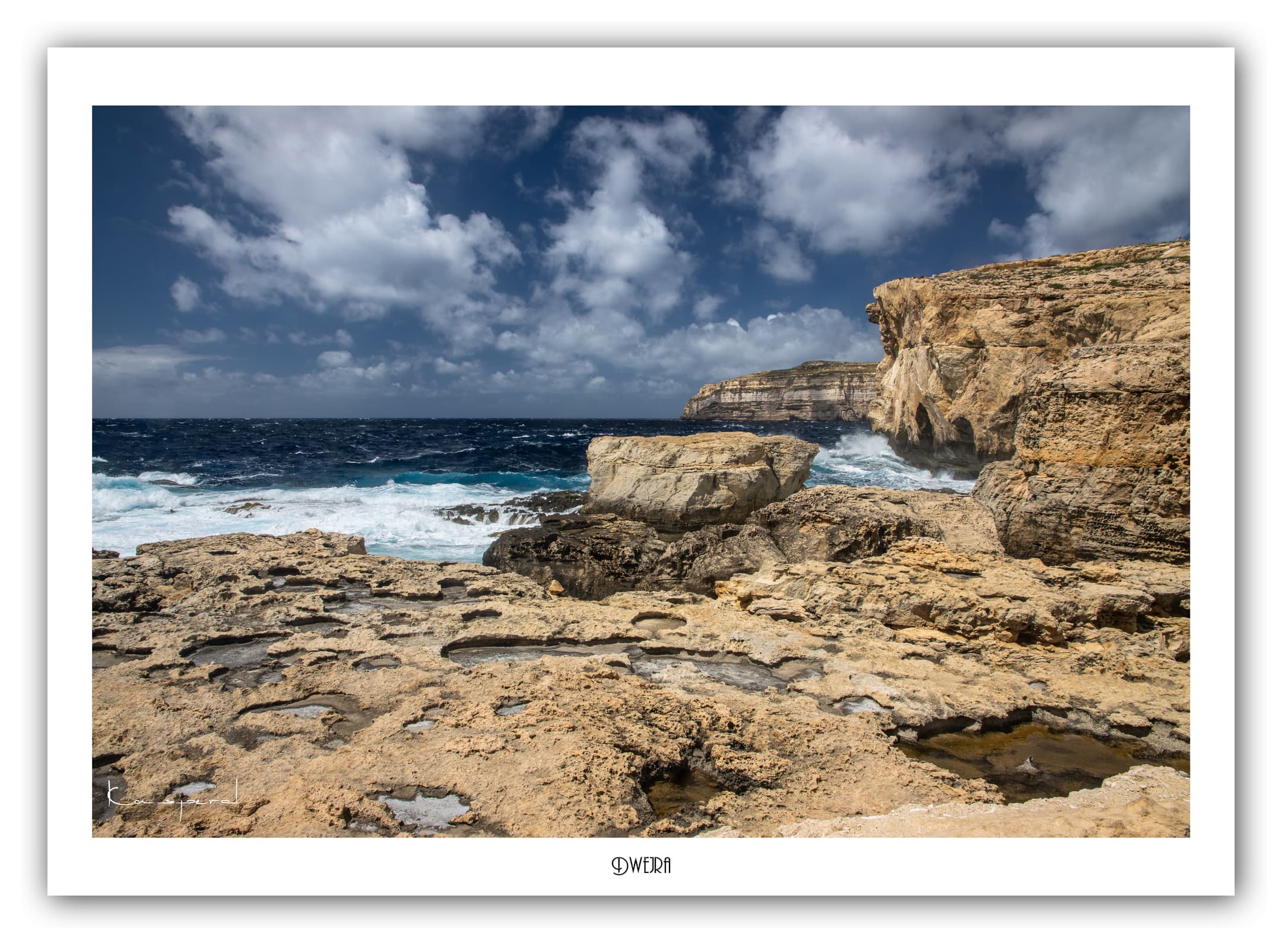 Générique Poster Dwejra - Gozo (Malte). Affiches Formats 30x40cm, 40x60 cm ou 50x70 cm. Impression sur Papier Photo. Décoration murale. Paysage. Mer. Îles.