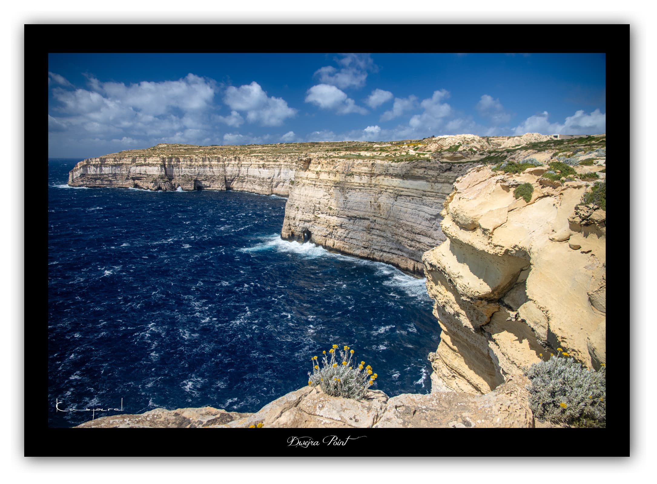 Générique Poster Dwejra Point - Gozo (Malte). Affiches Formats 30x40cm, 40x60 cm ou 50x70 cm. Impression sur Papier Photo. Décoration murale. Paysage. Mer. Îles.