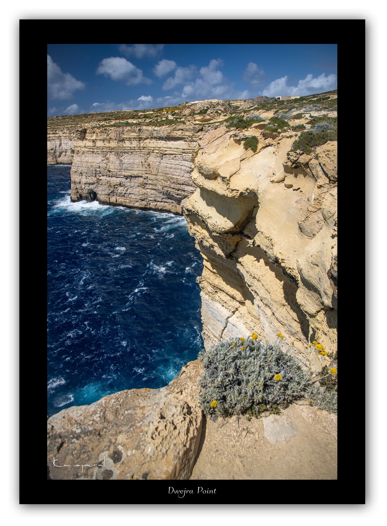 Générique Poster Dwejra Point - Gozo (Malte). Affiches Formats 30x40cm, 40x60 cm ou 50x70 cm. Impression sur Papier Photo. Décoration murale. Paysage. Mer. Îles.