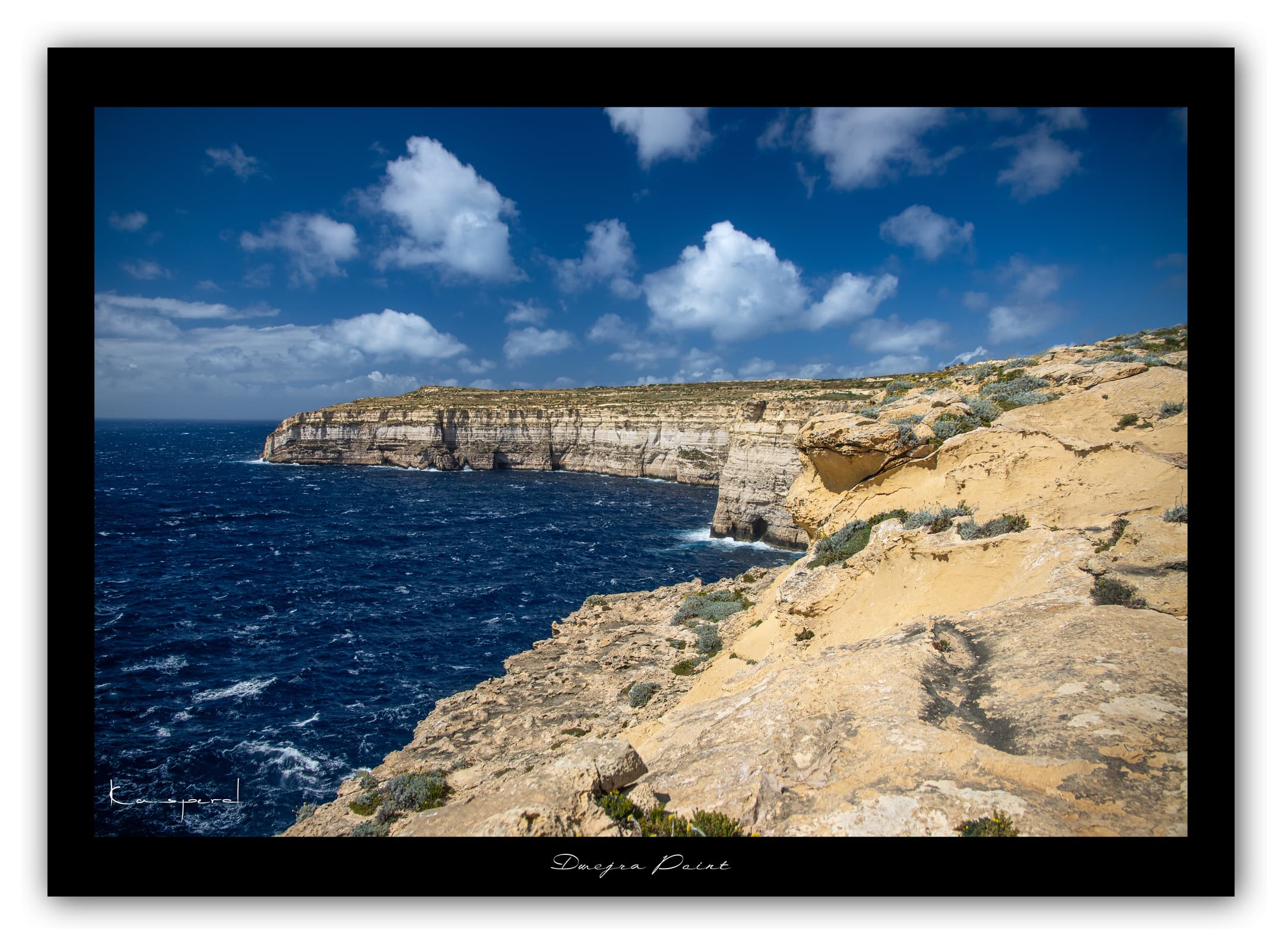 Générique Poster Dwejra Point - Gozo (Malte). Affiches Formats 30x40cm, 40x60 cm ou 50x70 cm. Impression sur Papier Photo. Décoration murale. Paysage. Mer. Îles.