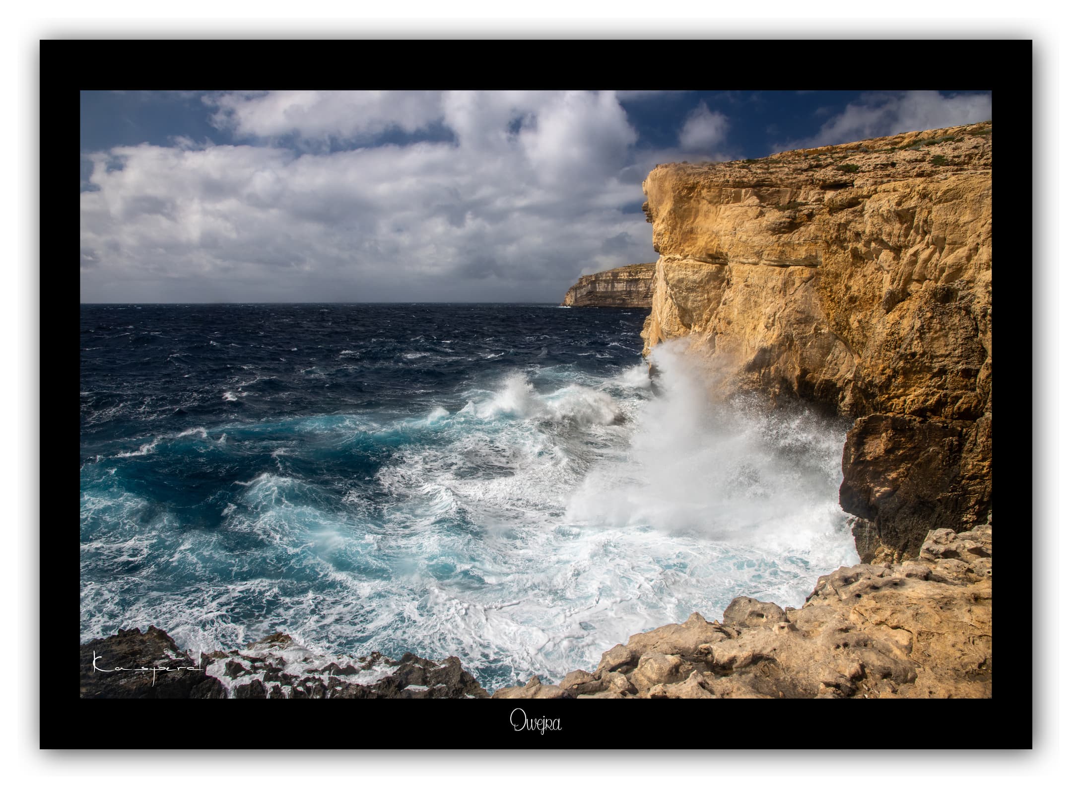 Générique Poster Dwejra - Gozo (Malte). Affiches Formats 30x40cm, 40x60 cm ou 50x70 cm. Impression sur Papier Photo. Décoration murale. Paysage. Mer. Îles.