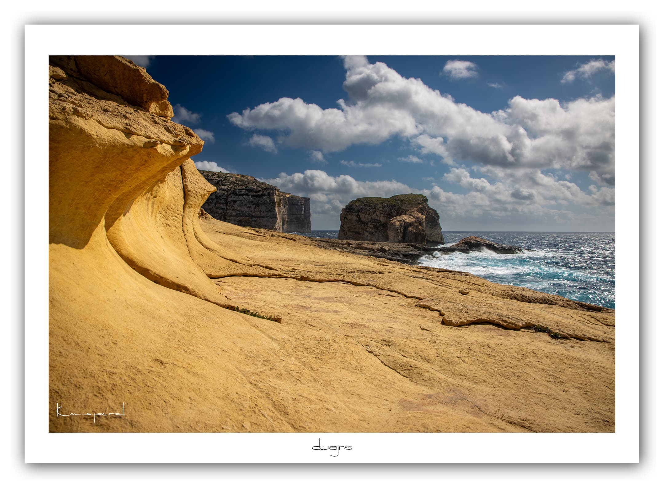 Générique Poster Dwejra - Gozo (Malte). Affiches Formats 30x40cm, 40x60 cm ou 50x70 cm. Impression sur Papier Photo. Décoration murale. Paysage. Mer. Îles.